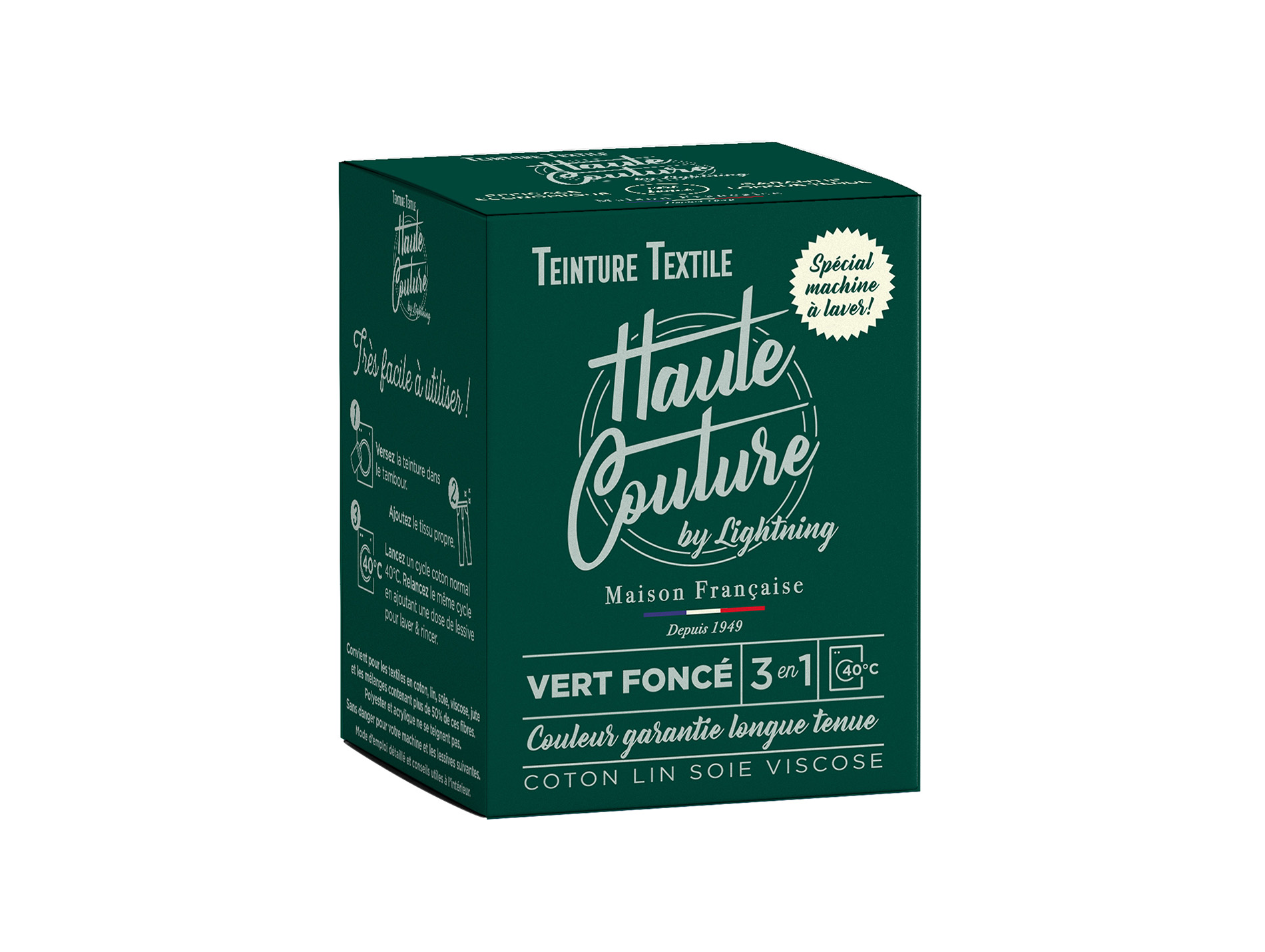 Teinture textile LIGHTNING haute couture vert foncé 350g