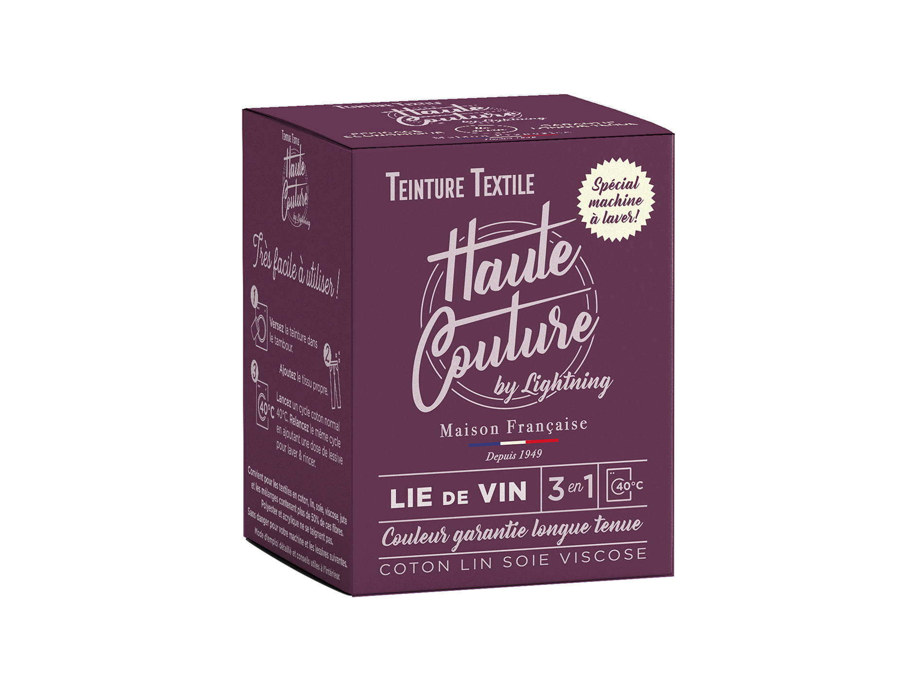 Teinture textile LIGHTNING haute couture lie de vin 350g