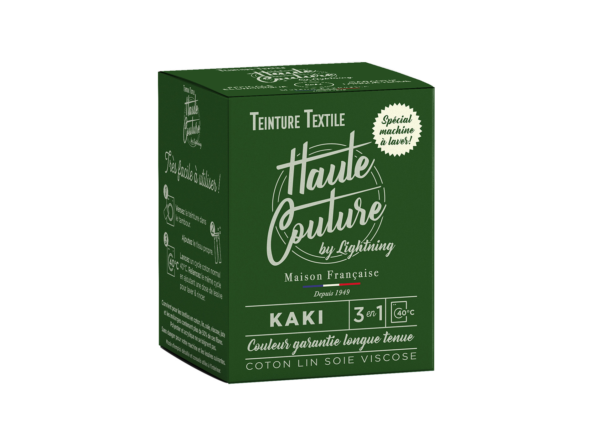 Teinture textile LIGHTNING haute couture kaki 350g