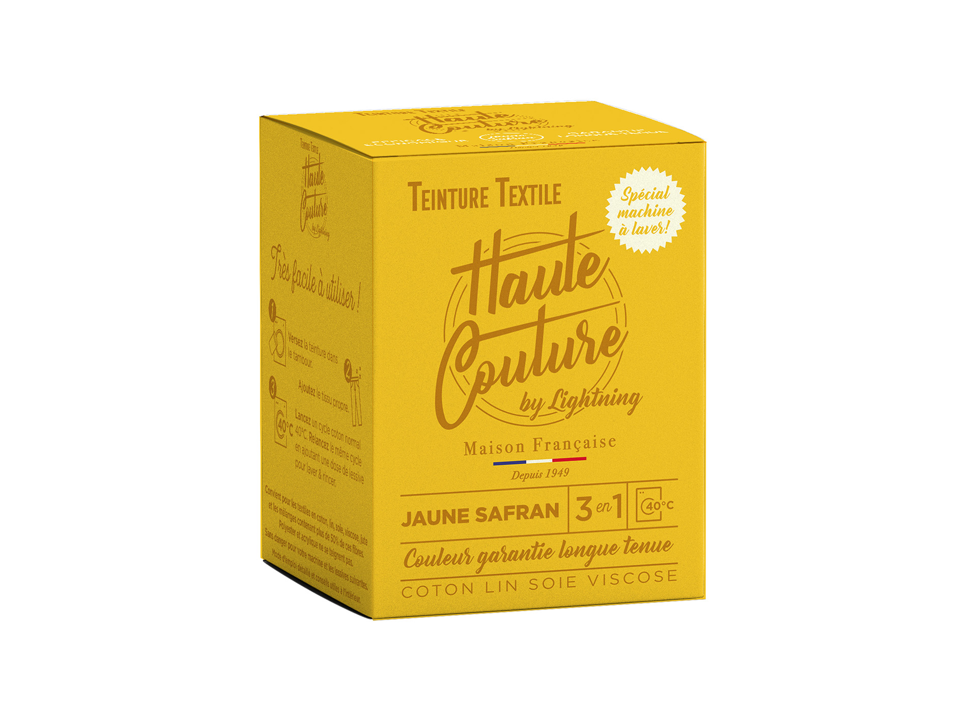 Teinture textile LIGHTNING haute couture jaune 350g