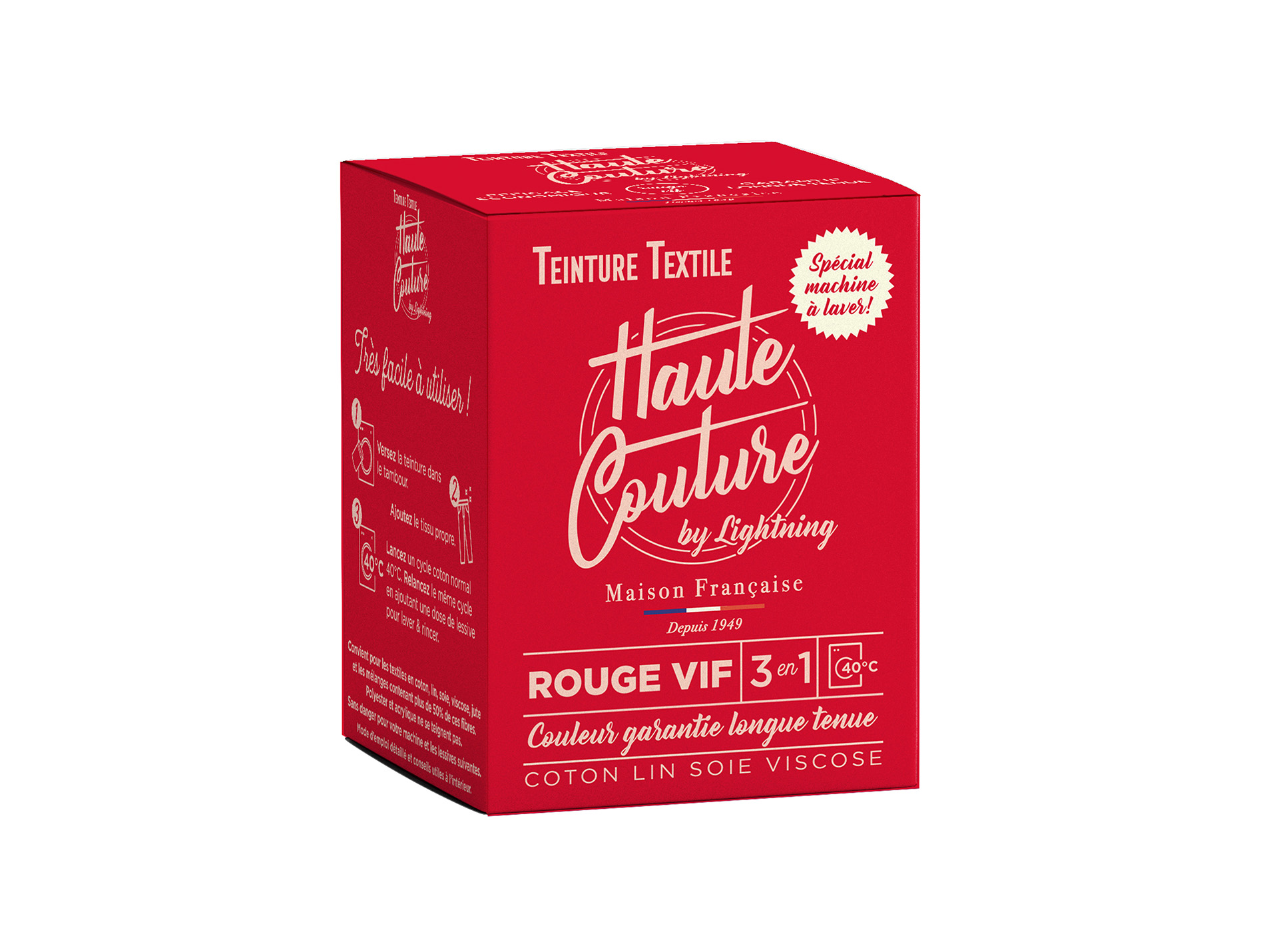 Teinture textile LIGHTNING haute couture rouge vif 350g