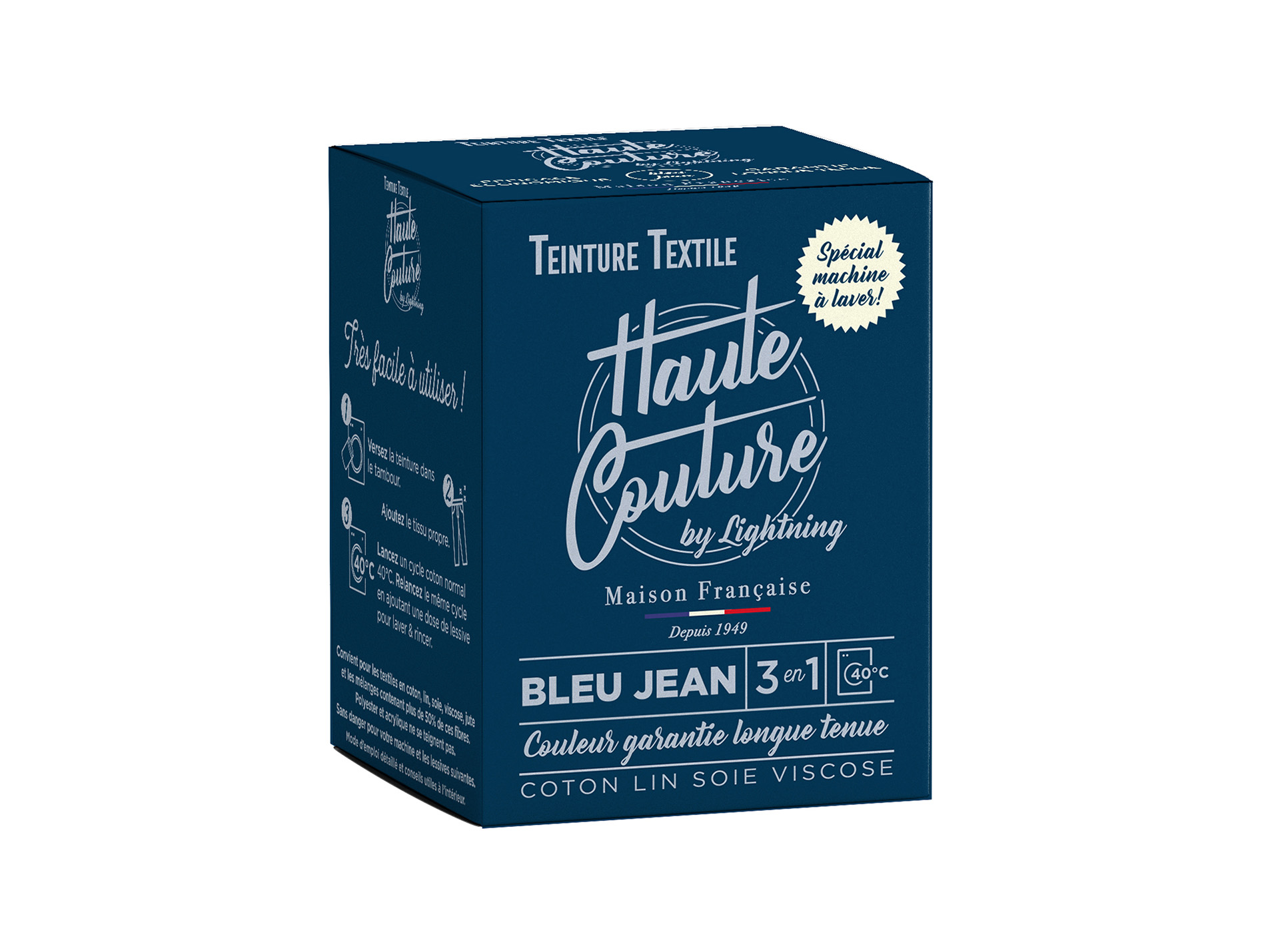 Teinture textile LIGHTNING haute couture bleu jean 350g