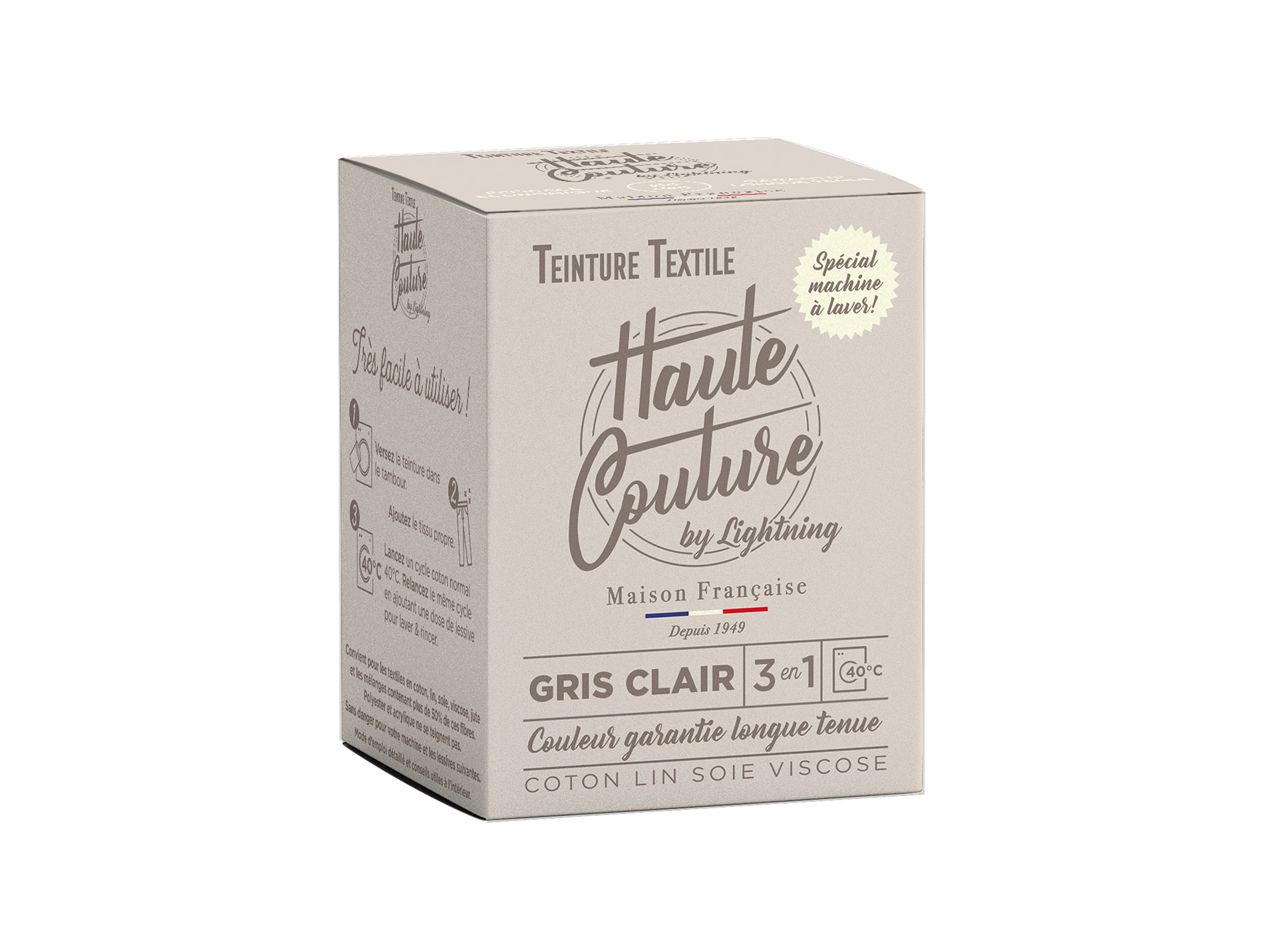 Teinture textile LIGHTNING haute couture gris clair 350g