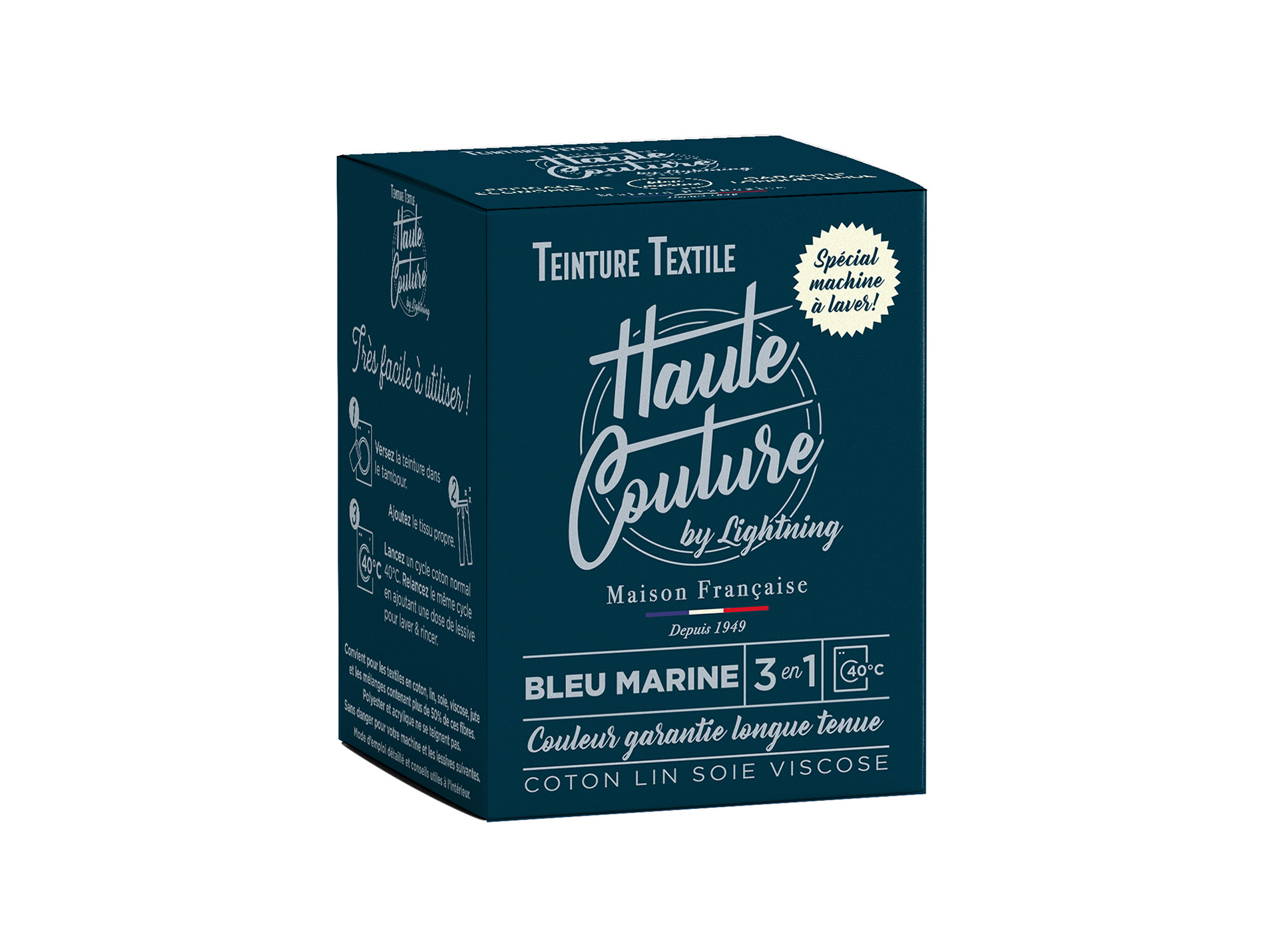 Teinture textile LIGHTNING haute couture bleu marine 350g