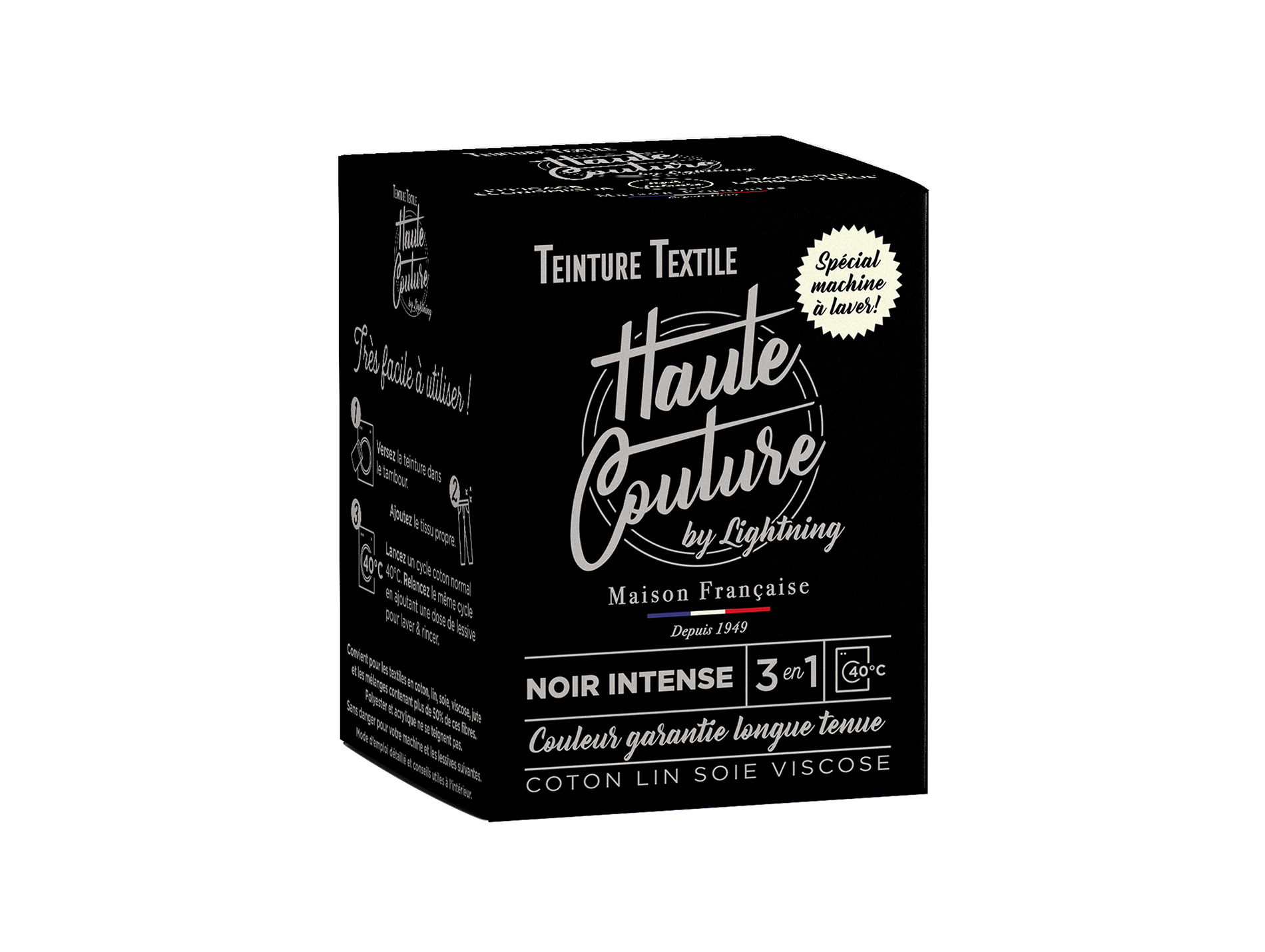 Teinture textile LIGHTNING haute couture noir 350g