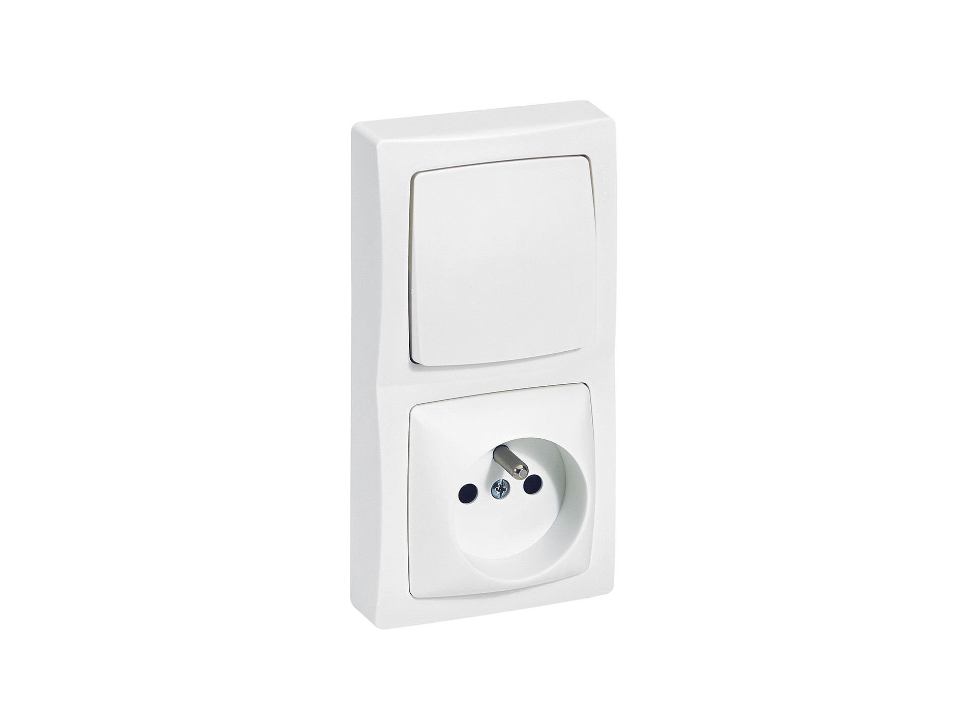 Interrupteur va-et-vient + prise LEGRAND saillie 250v 16a