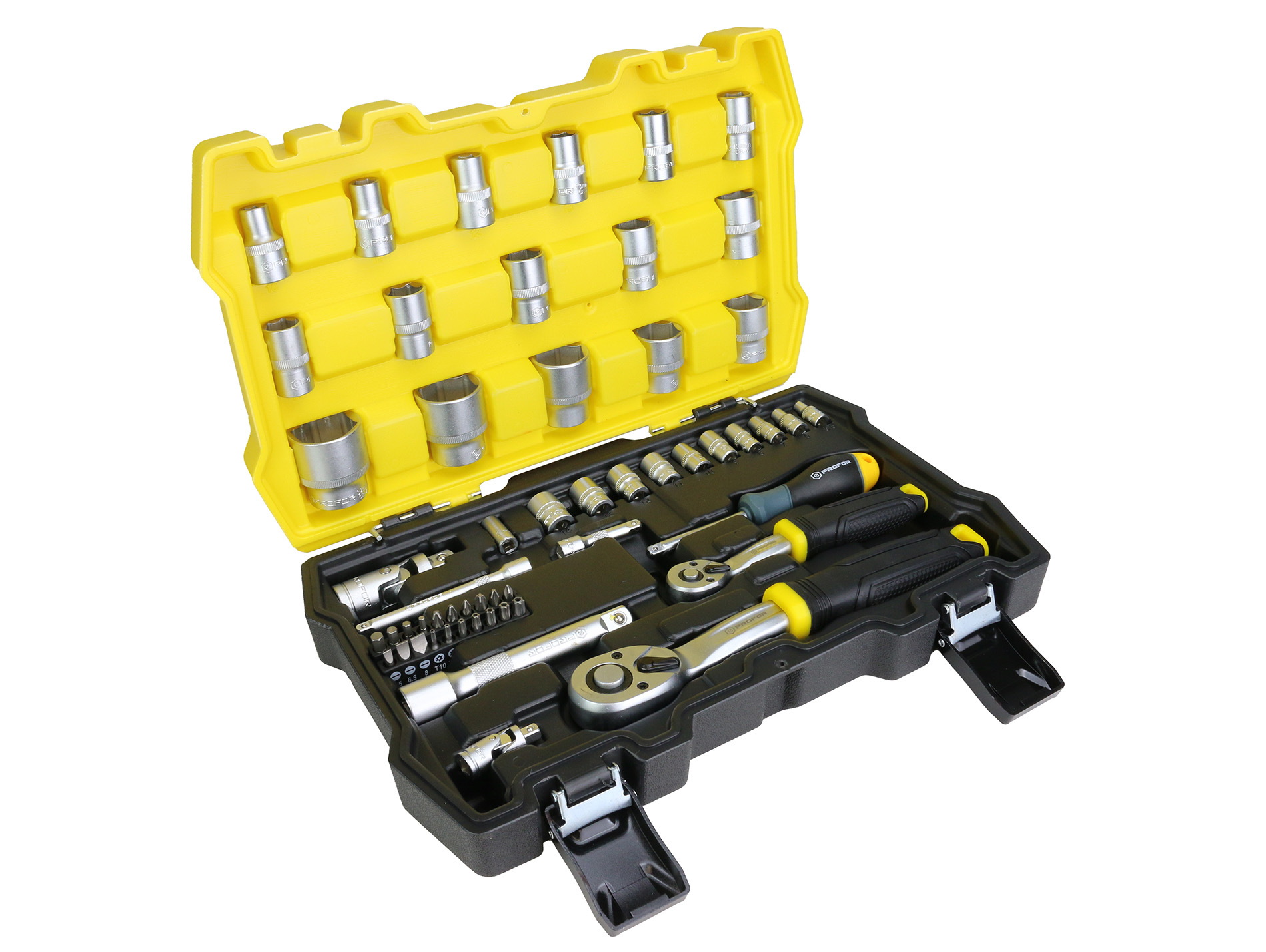 Coffret mixte PROFOR 1/4" et 1/2" 55 pièces