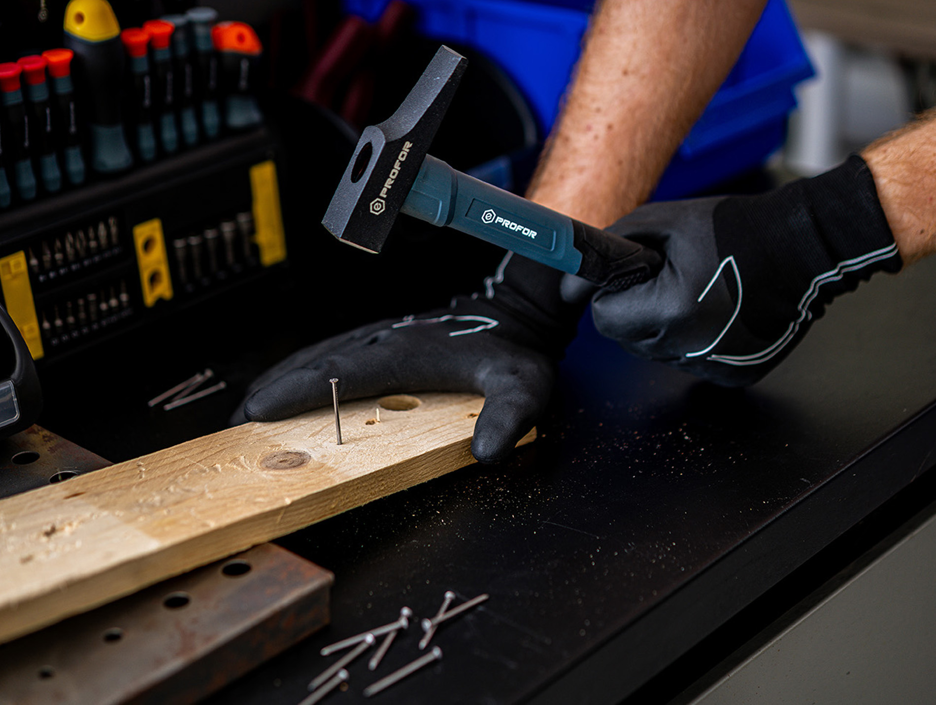 Marteau de menuisier PROFOR 20mm manche bi-matière