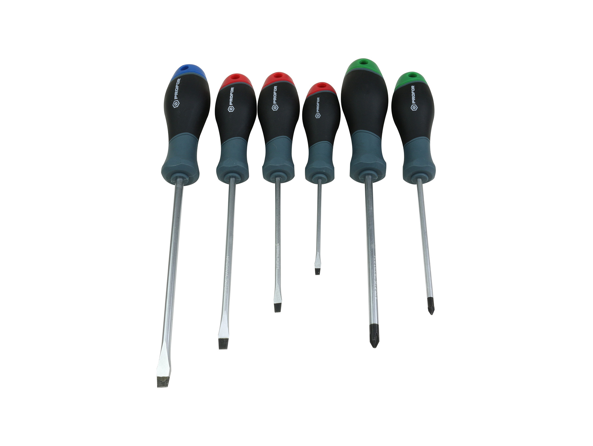 Jeu de 6 tournevis PROFOR élec méca pozi