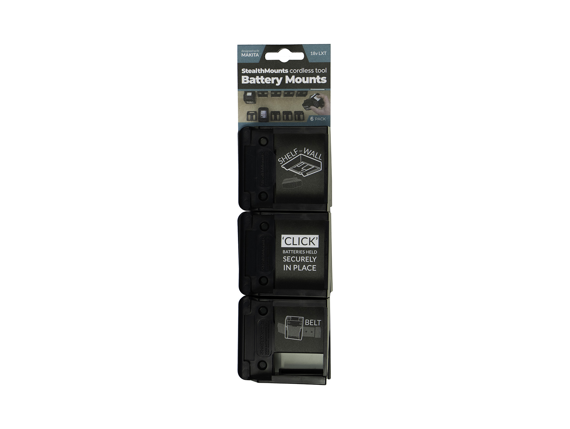 Lot de 6 supports de batteries MAKITA
