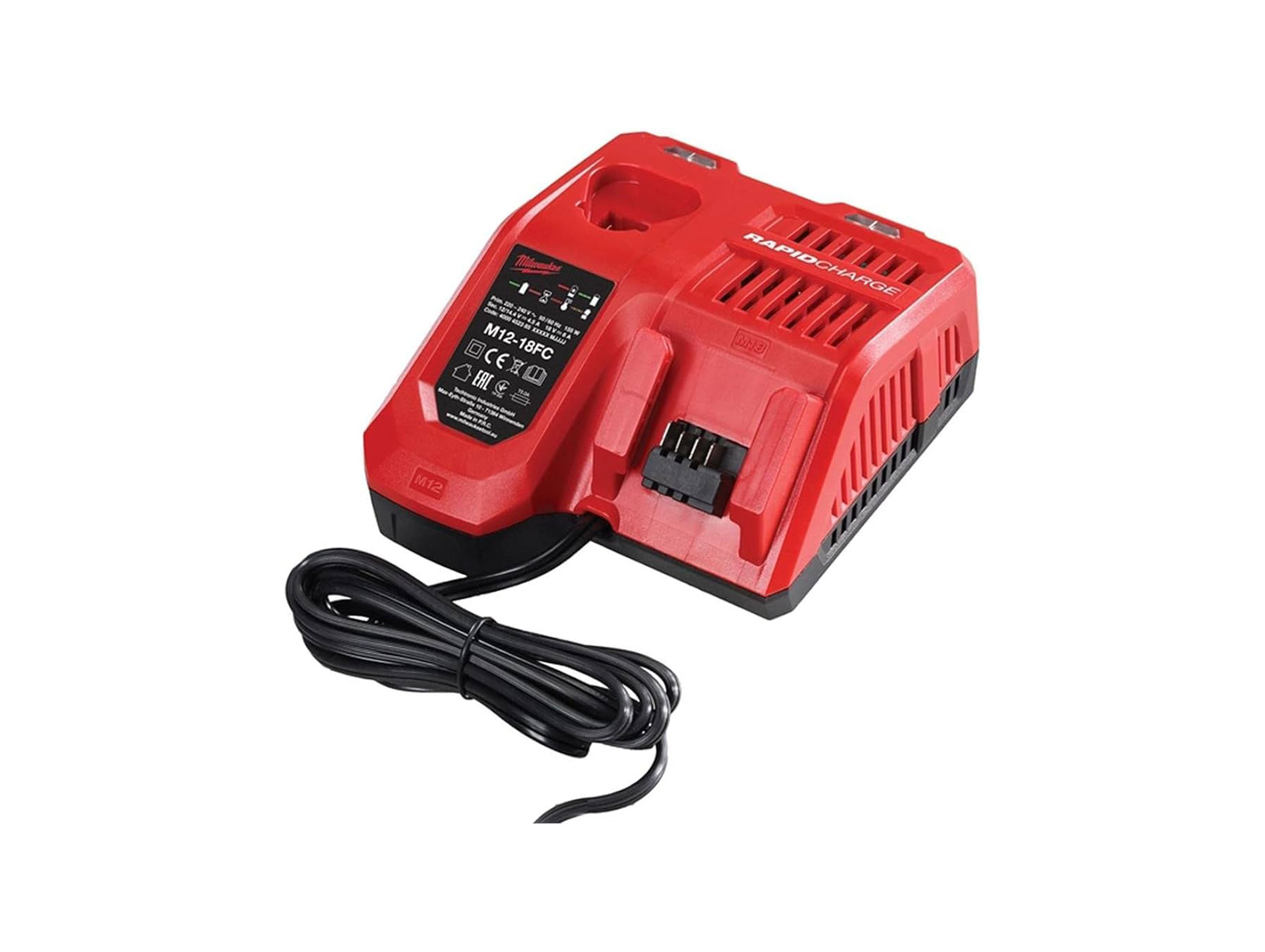 Chargeur rapide MILWAUKEE  compatible 12v / 18v