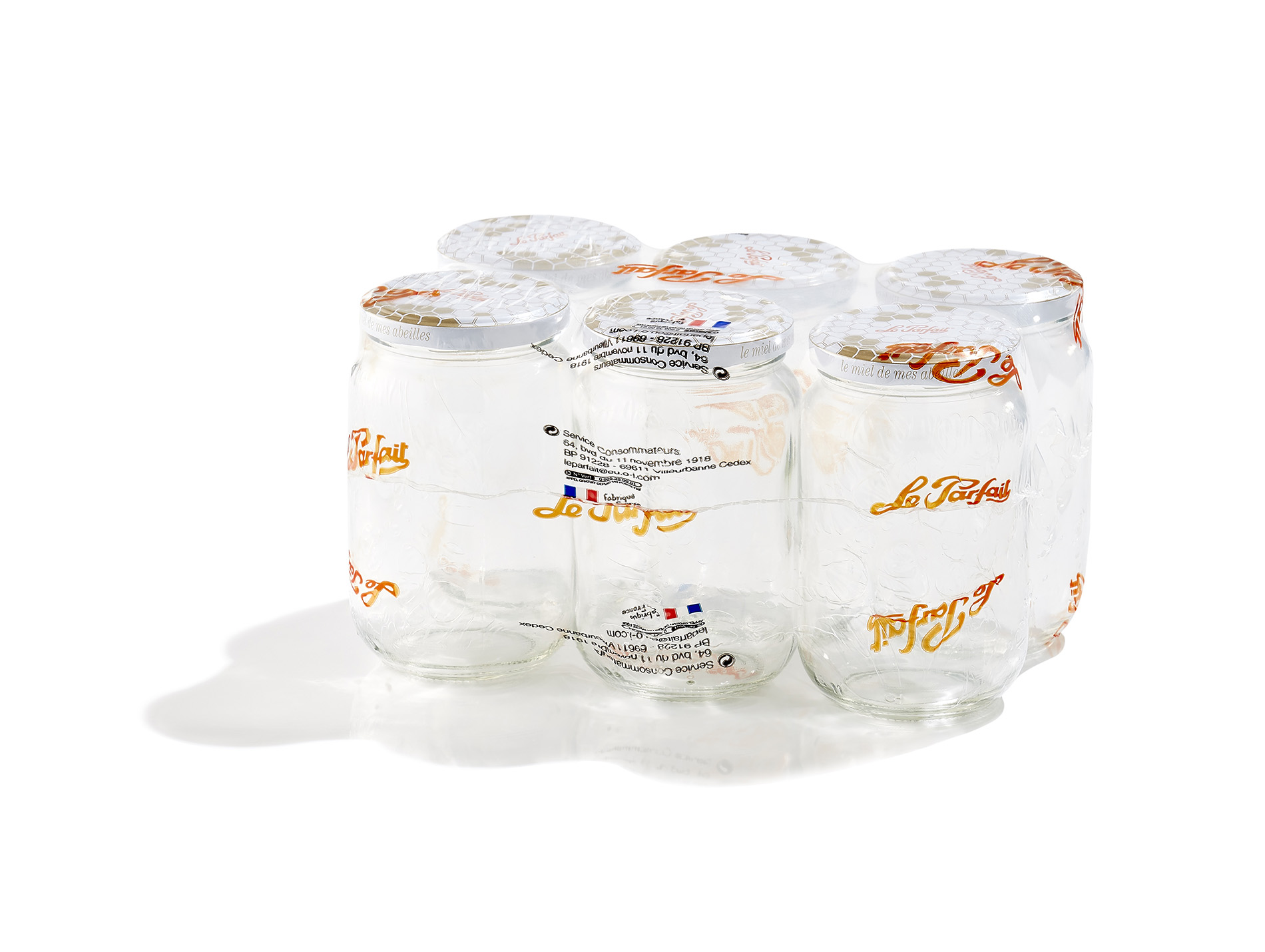 Pots à miel LE PARFAIT 385ml x6