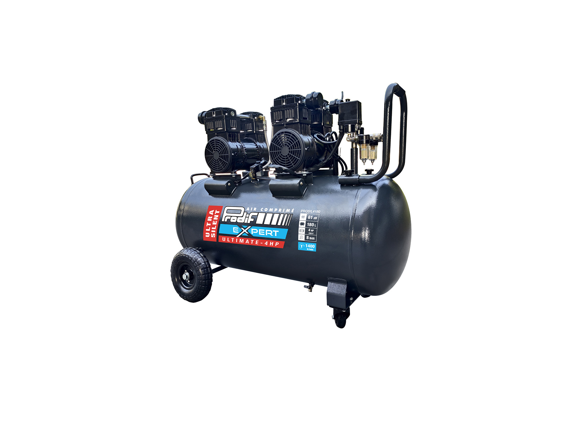 Compresseur silencieux 180L 4CV PROSIL4180