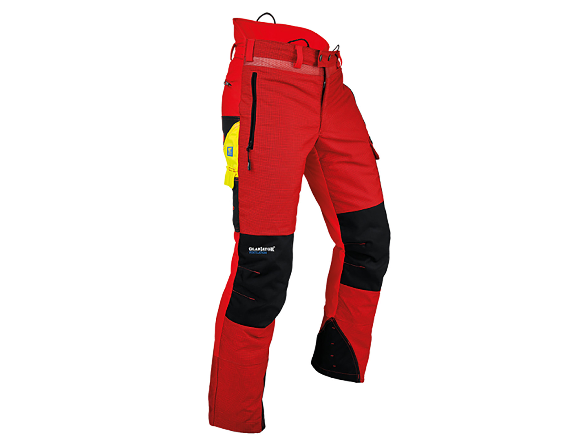 Pantalon de bucheronnage PFANNER Ventilation rouge