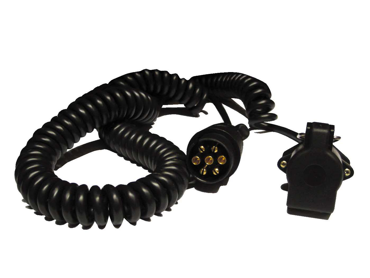 Cordon spiralé mâle/femelle 5 conducteurs SÉLECTION EMERAUDE L.7m