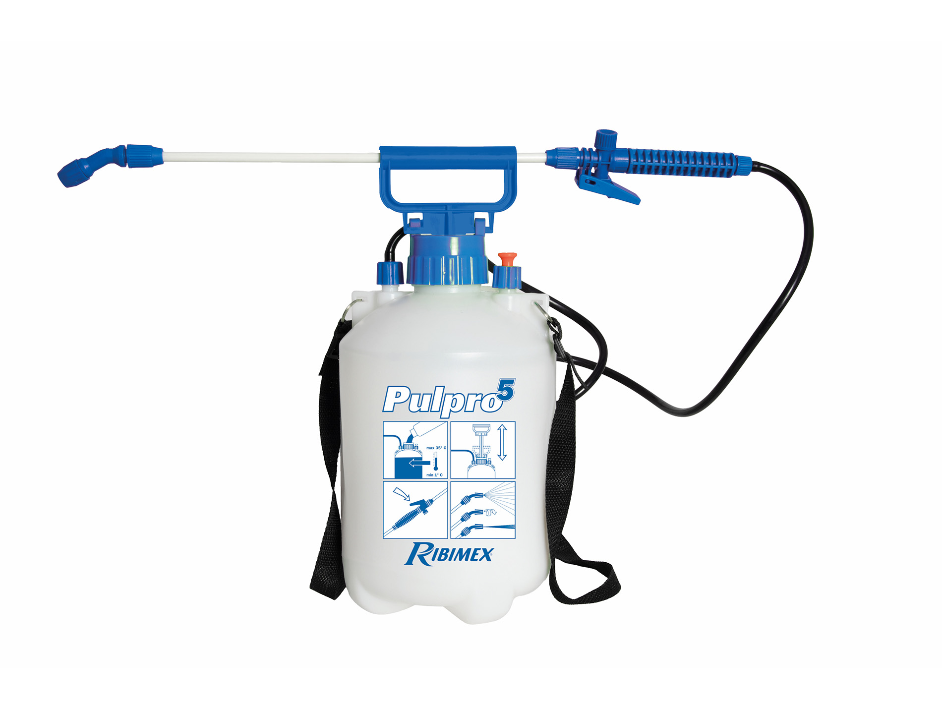 Pulvérisateur à pression préalable RIBIMEX Pulpro5 5L