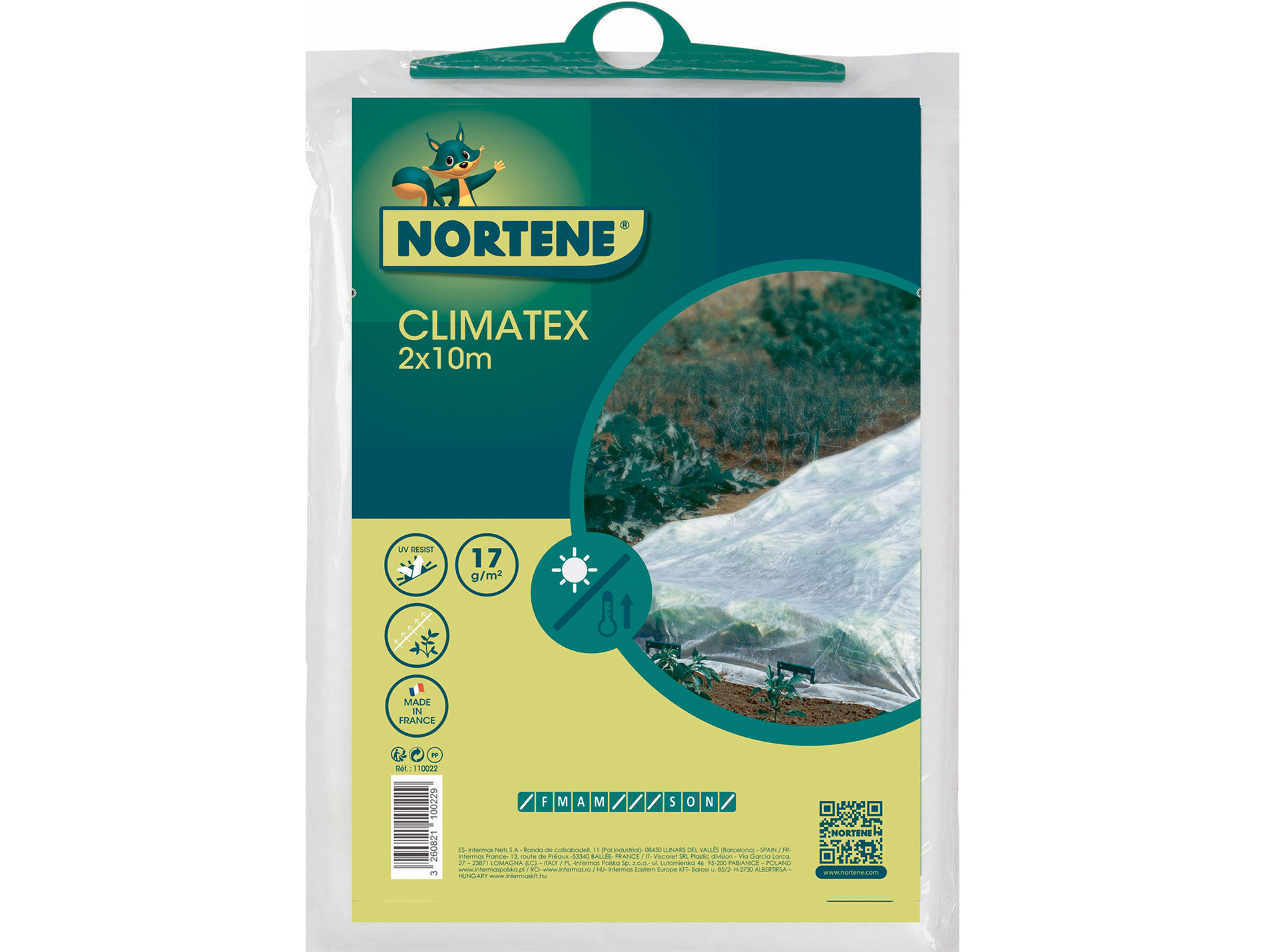 Voile de croissance Climatex 2x10m