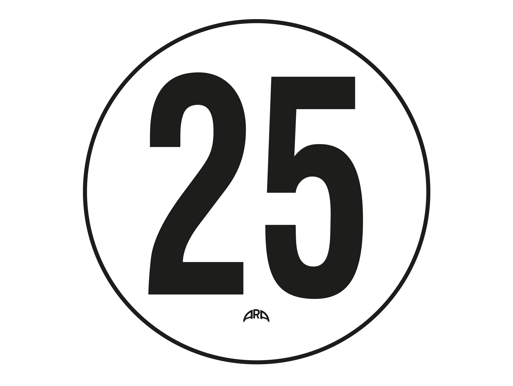 Disque limitation vitesse adhésif 25km/h SARR