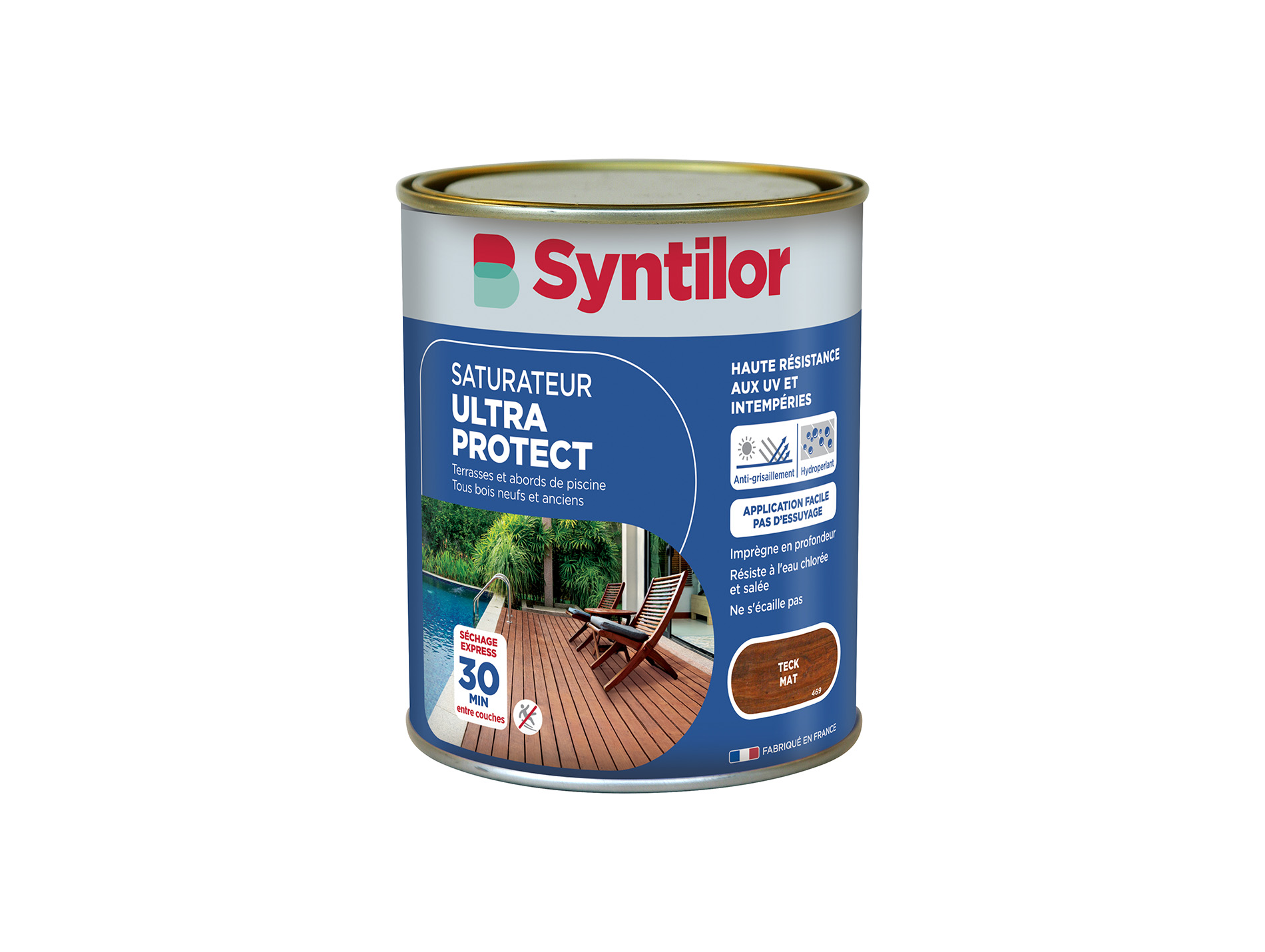 Saturateur Ultra Protect SYNTILOR sol extérieur Teck mat 0,75L