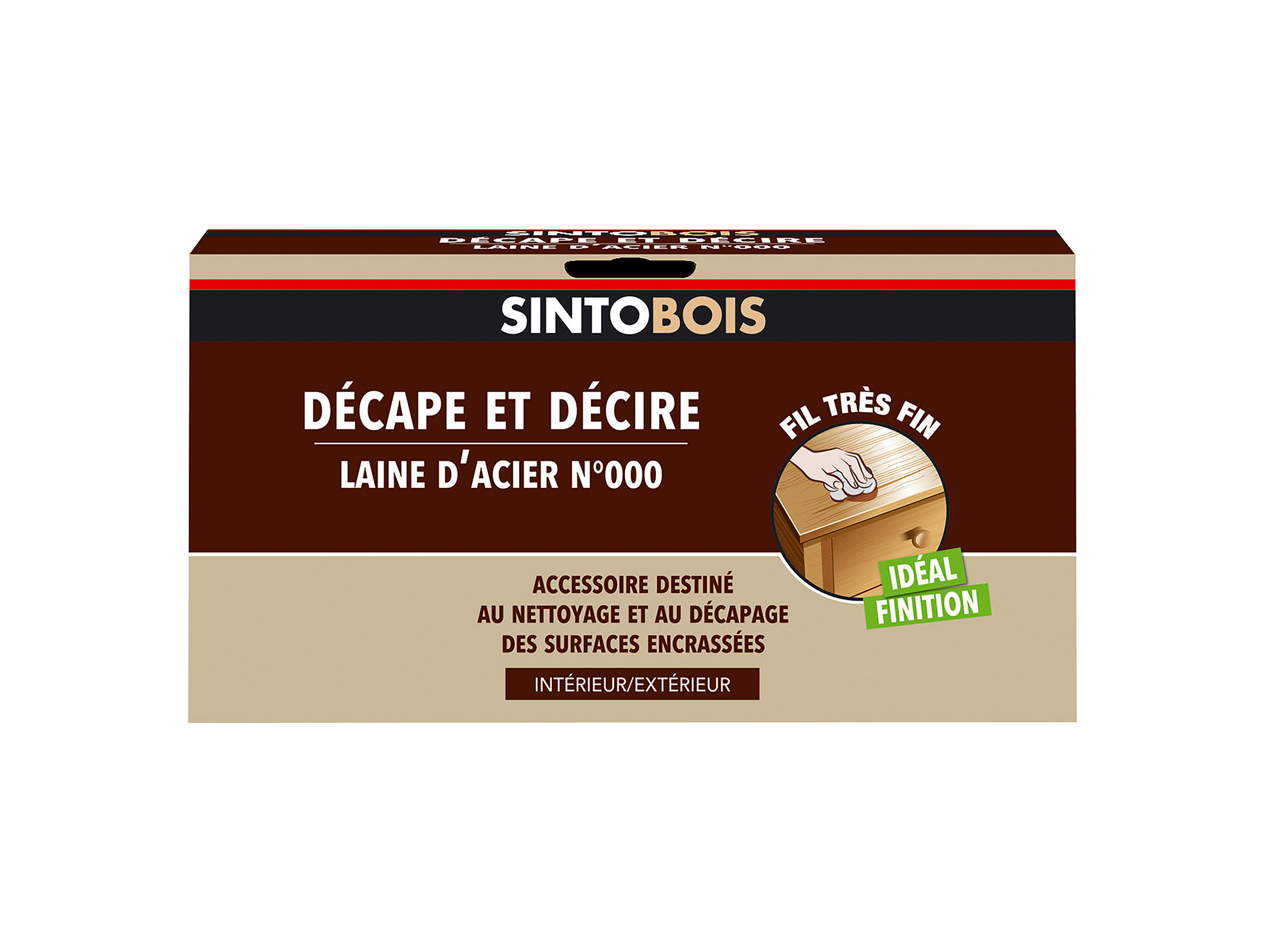 Laine d'acier SINTOBOIS antiquaire écheveau n°000 150g