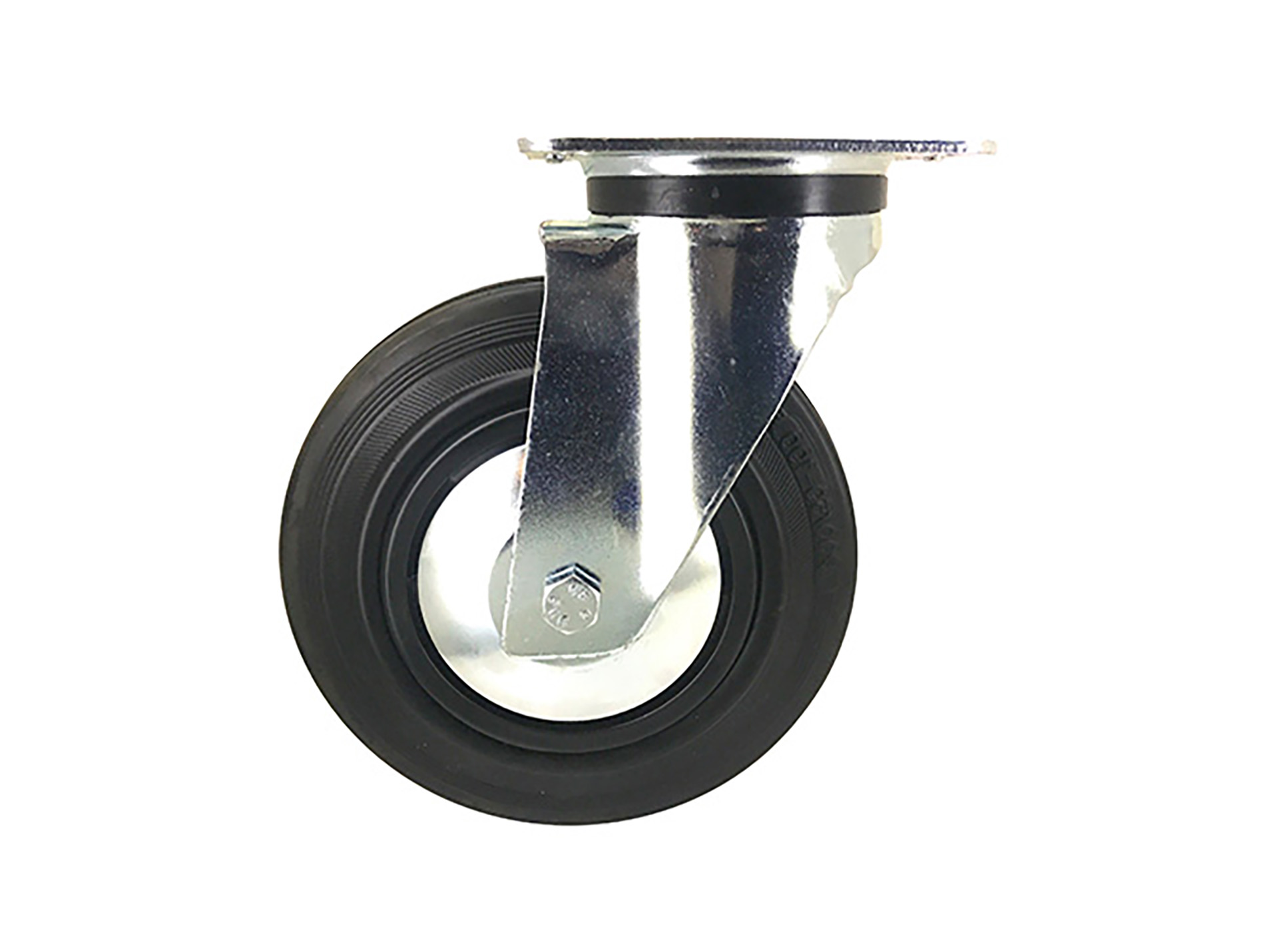 Roulette pivotante avec fixation à platine CAUJOLLE S74C Ø200mm