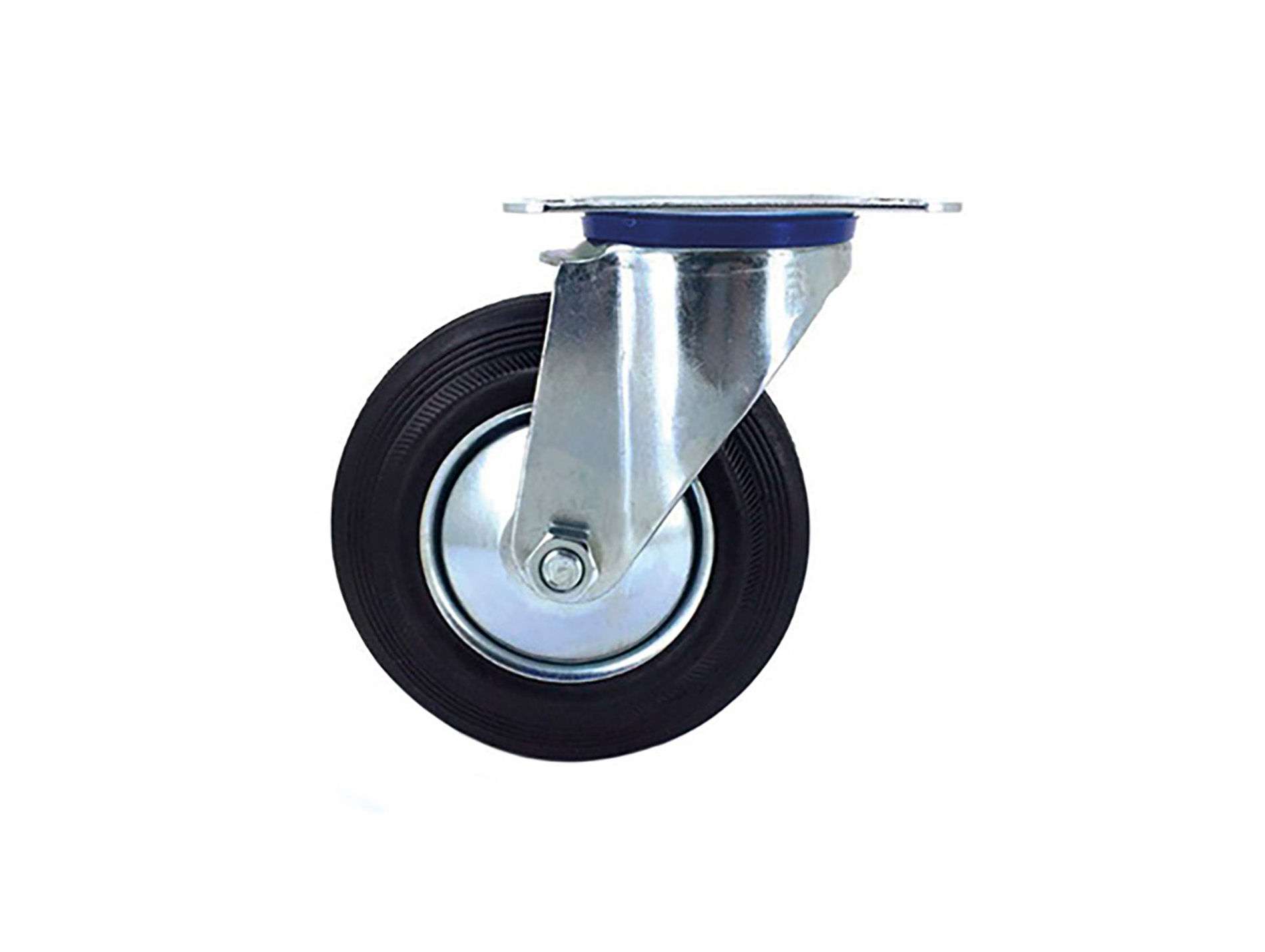 Roulette pivotante de manutention à platine CAUJOLLE Ø125mm