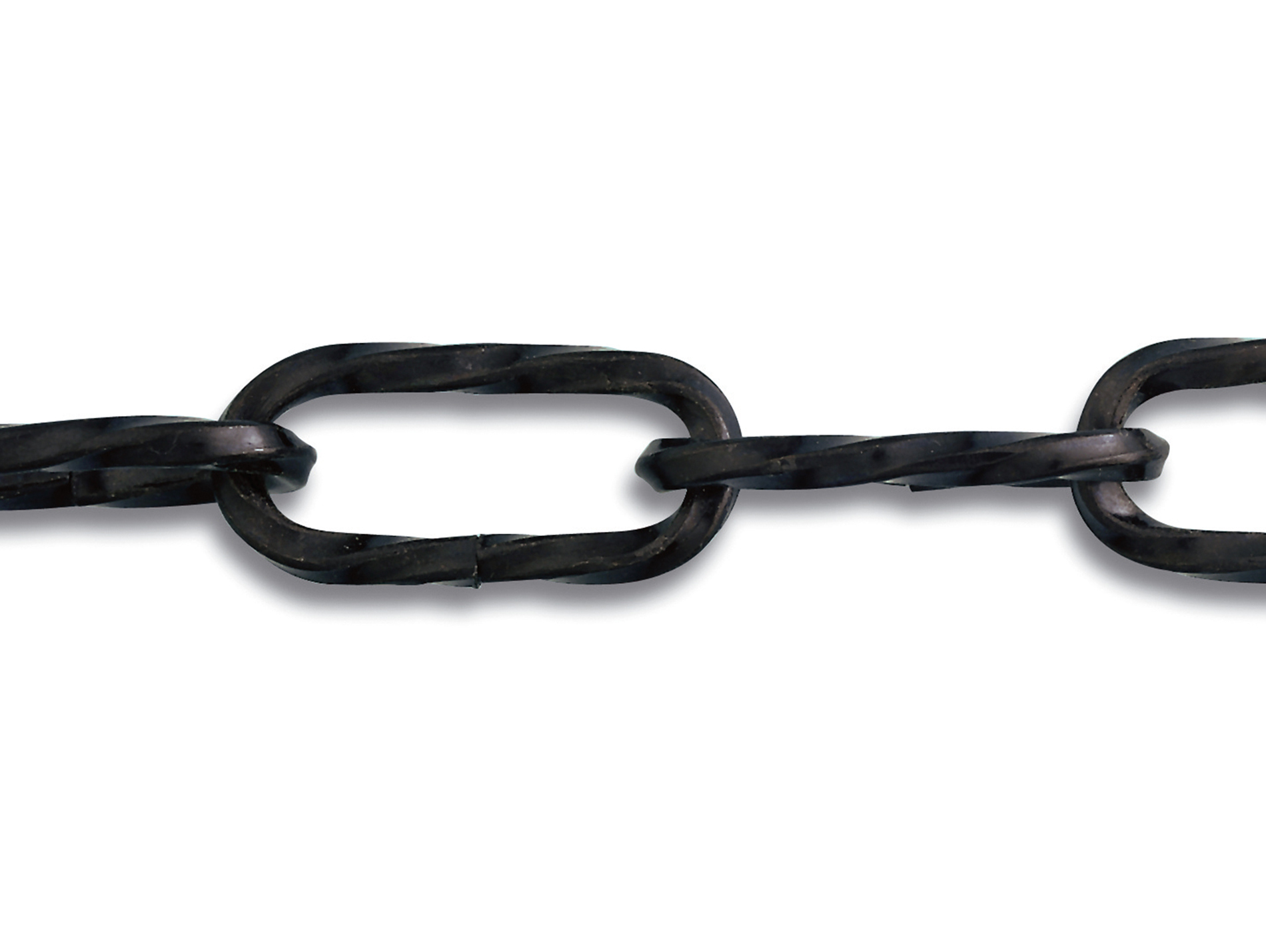 Chaîne lustre acier torsadé noir Ø2,2mm 1,5m