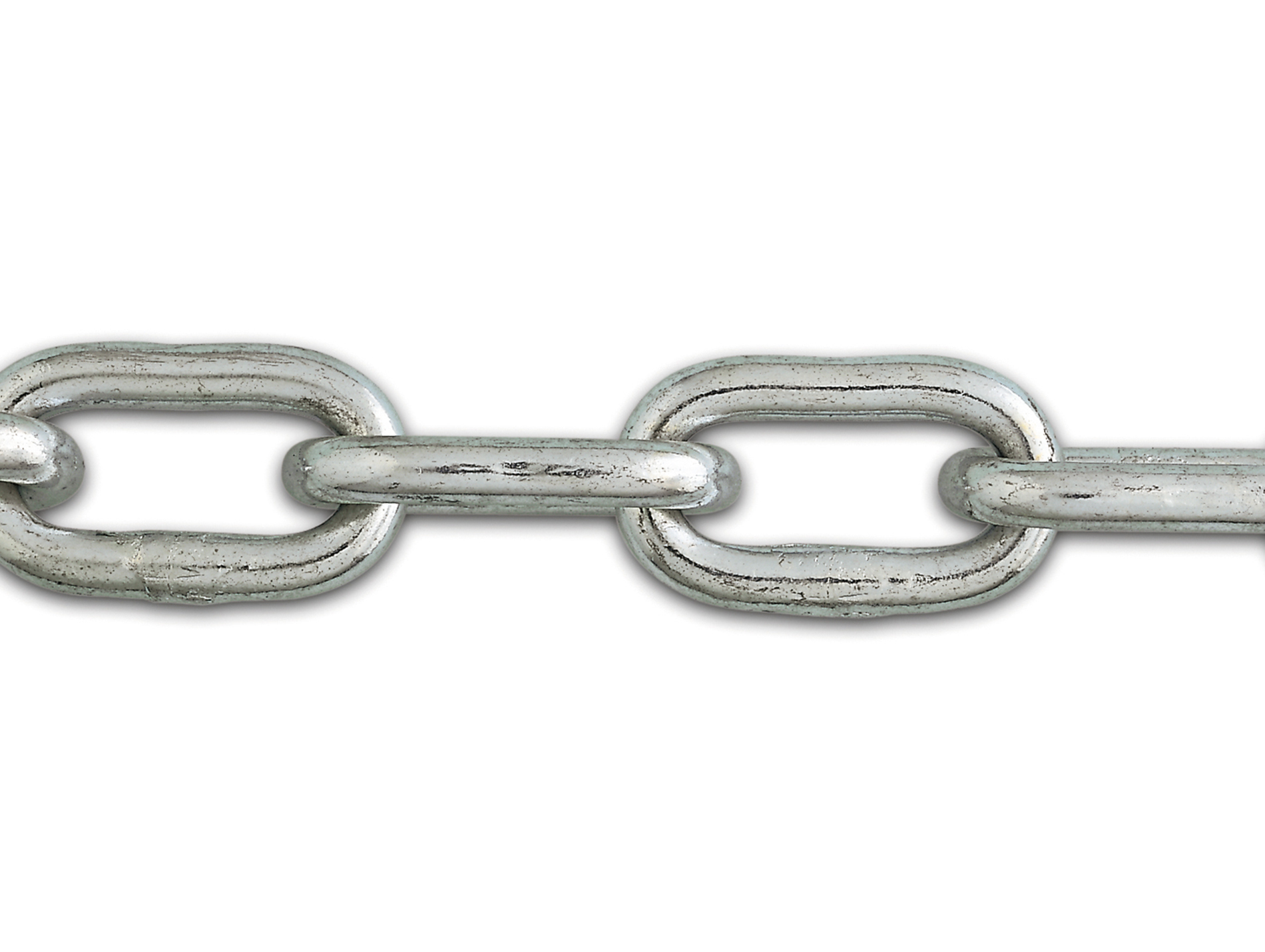 Chaîne soudée maille courte acier zingué Ø3,5mm 2,5m