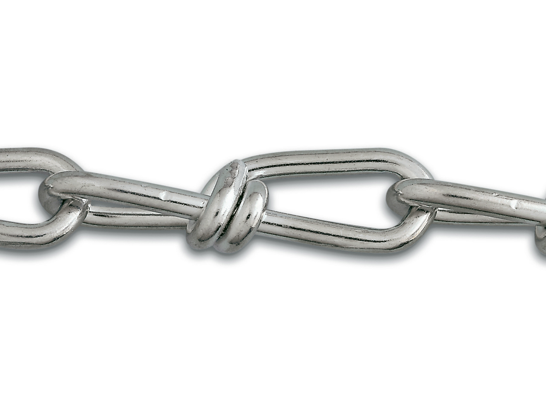 Chaîne  non soudée nouée Victor acier zingué Ø1.4mm 2,5m