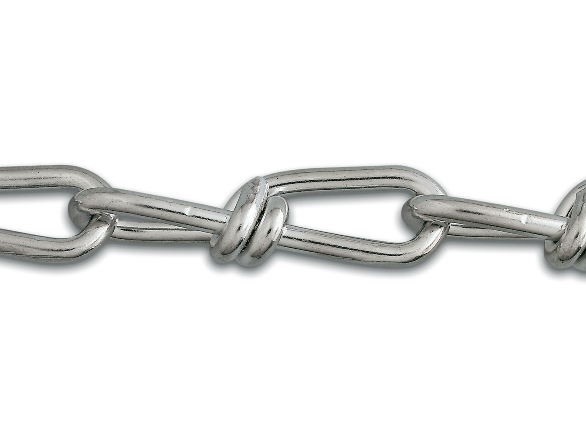 Chaîne  non soudée nouée Victor acier zingué Ø2mm 2,5m