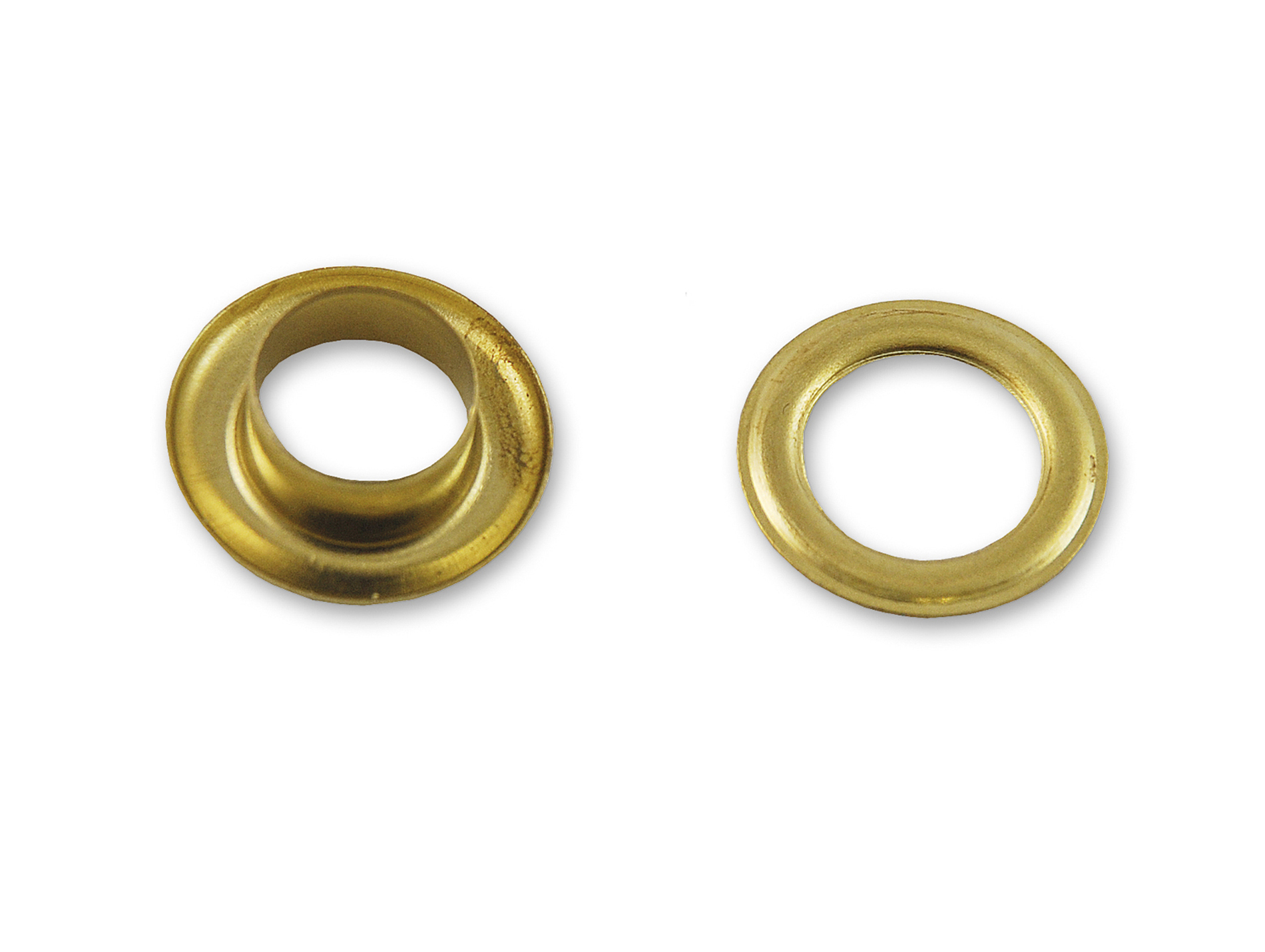 Oeillet de bâche acier laitonné Ø15,5mm x15