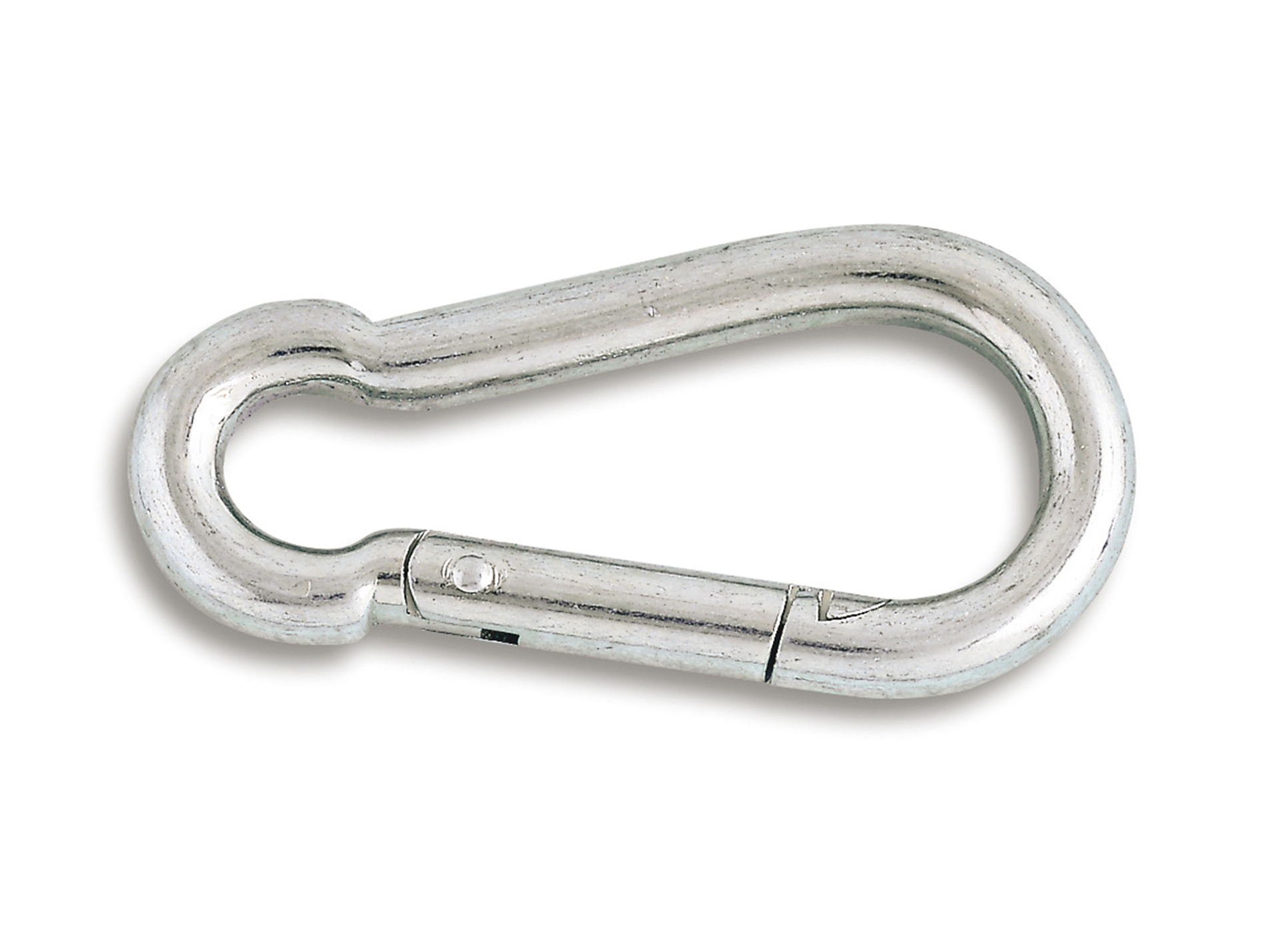 Mousqueton pompier acier zingué Ø6mm L.60mm