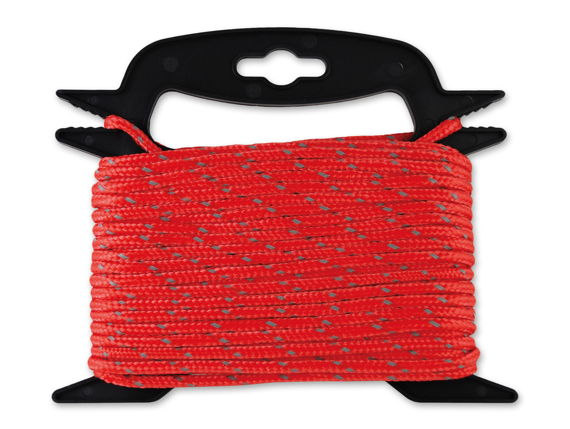 Corde réfléchissante propylène Ø4.8mm 15m rouge