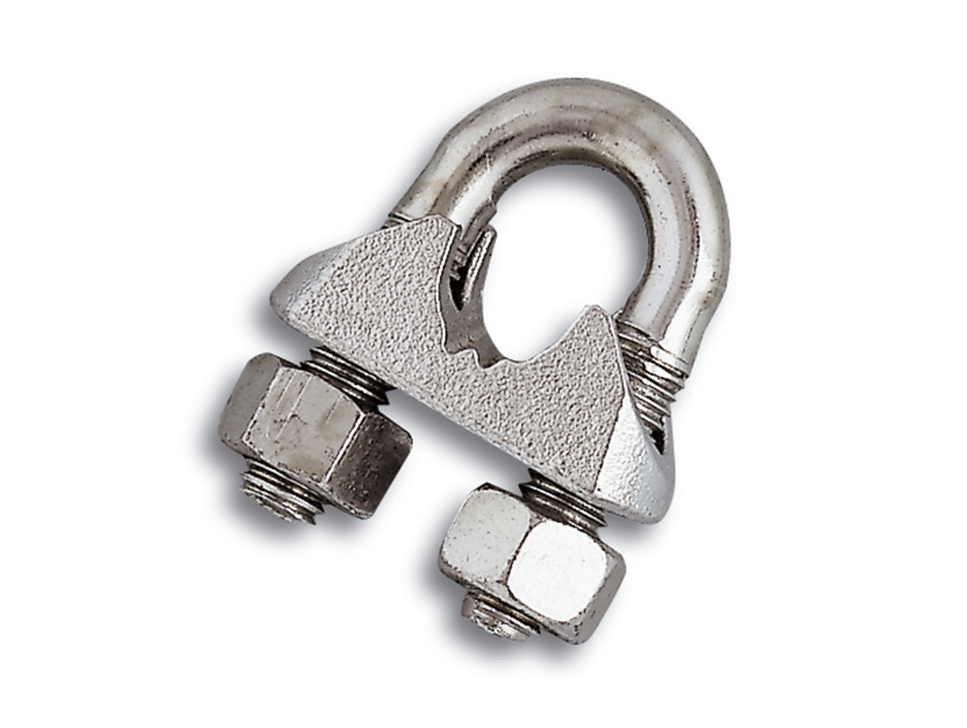 Serre-câble étrier acier zingué pour câbles Ø3,4mm x4