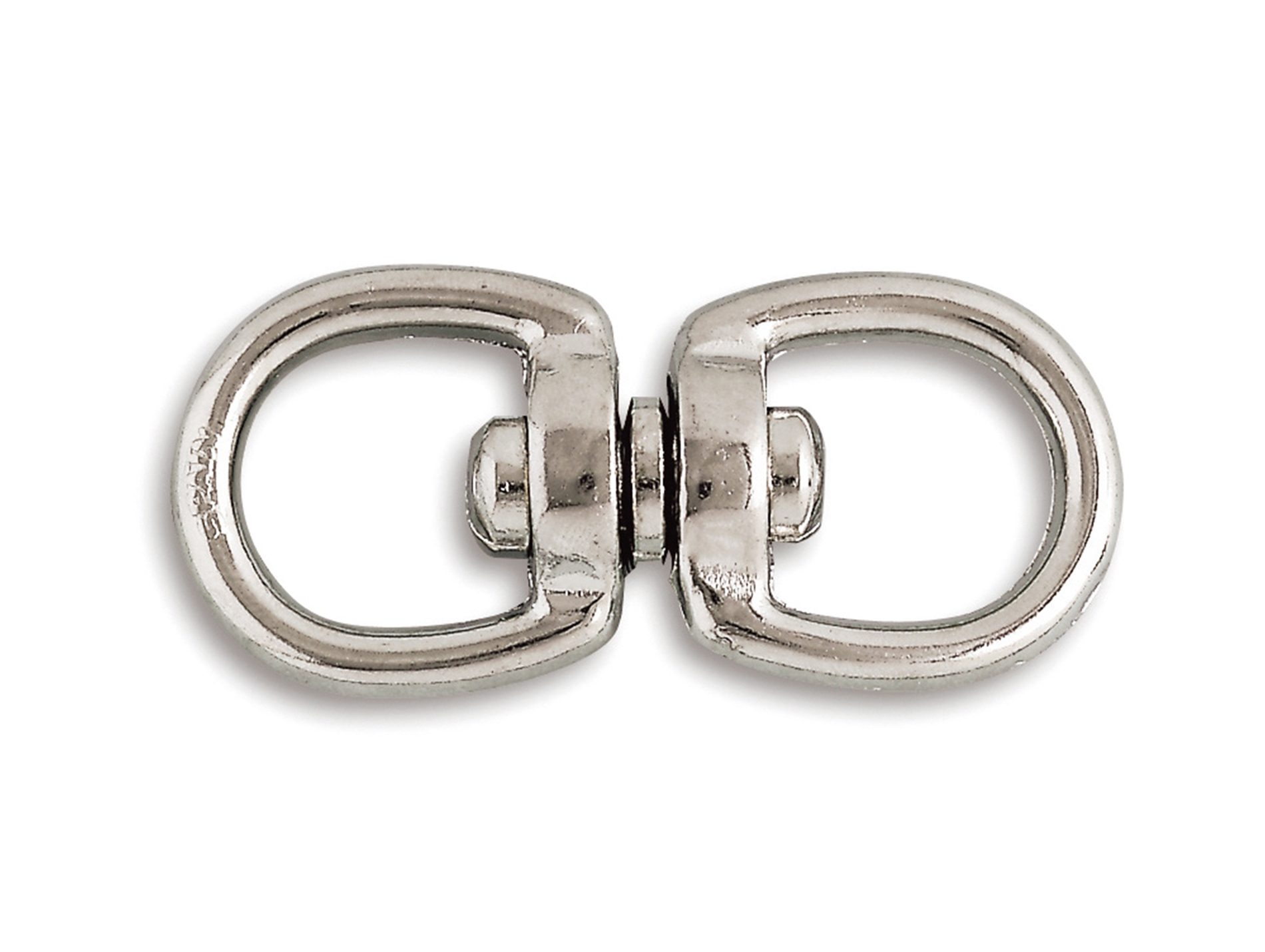 Touret double zamak nickelé Ø4.5mm