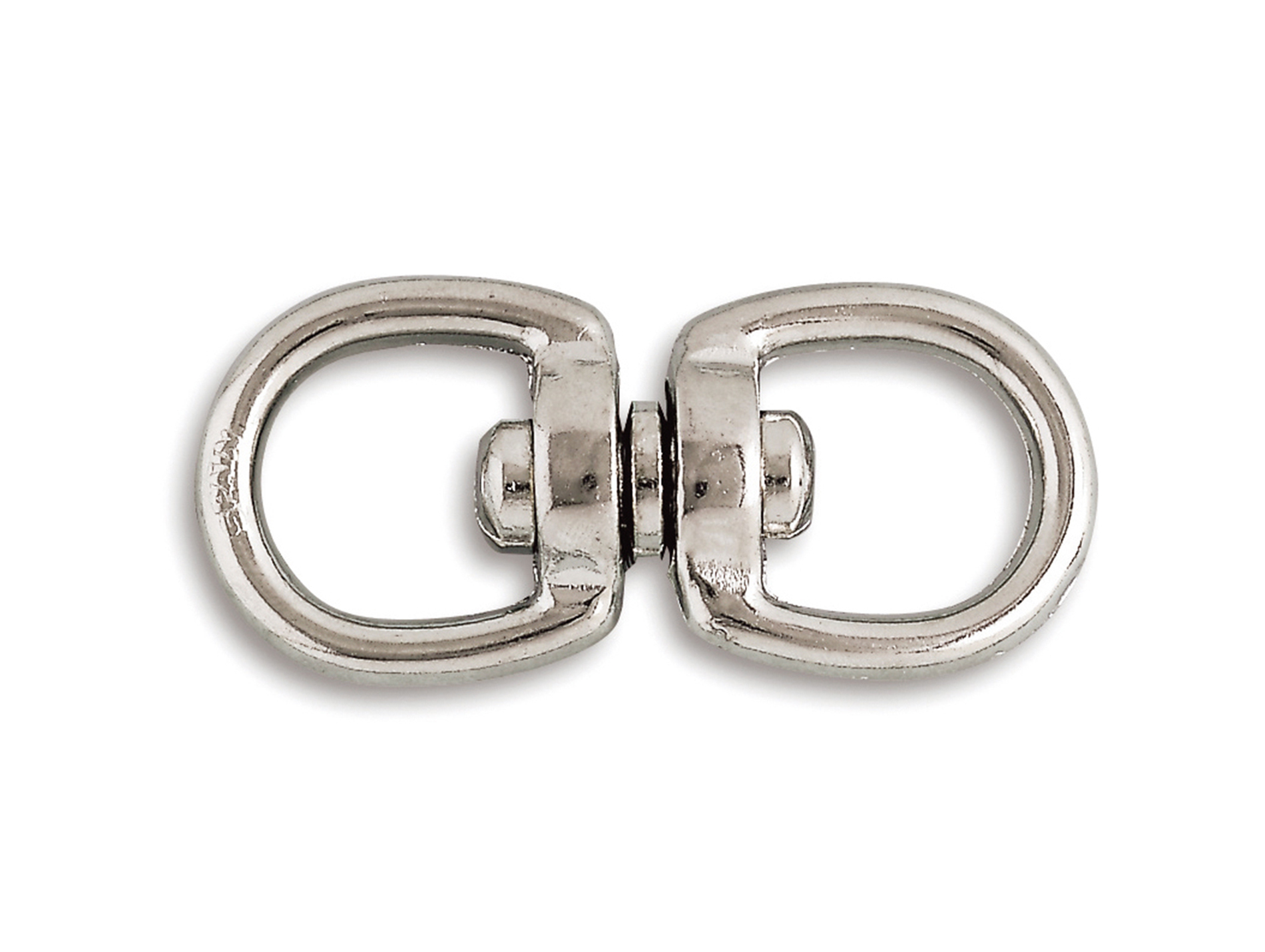 Touret double zamak nickelé Ø5mm