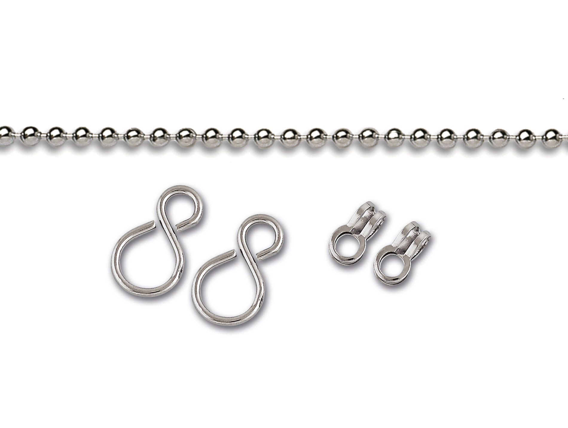 Kit chaîne boule laiton chromé Ø3,2mm 0,6m