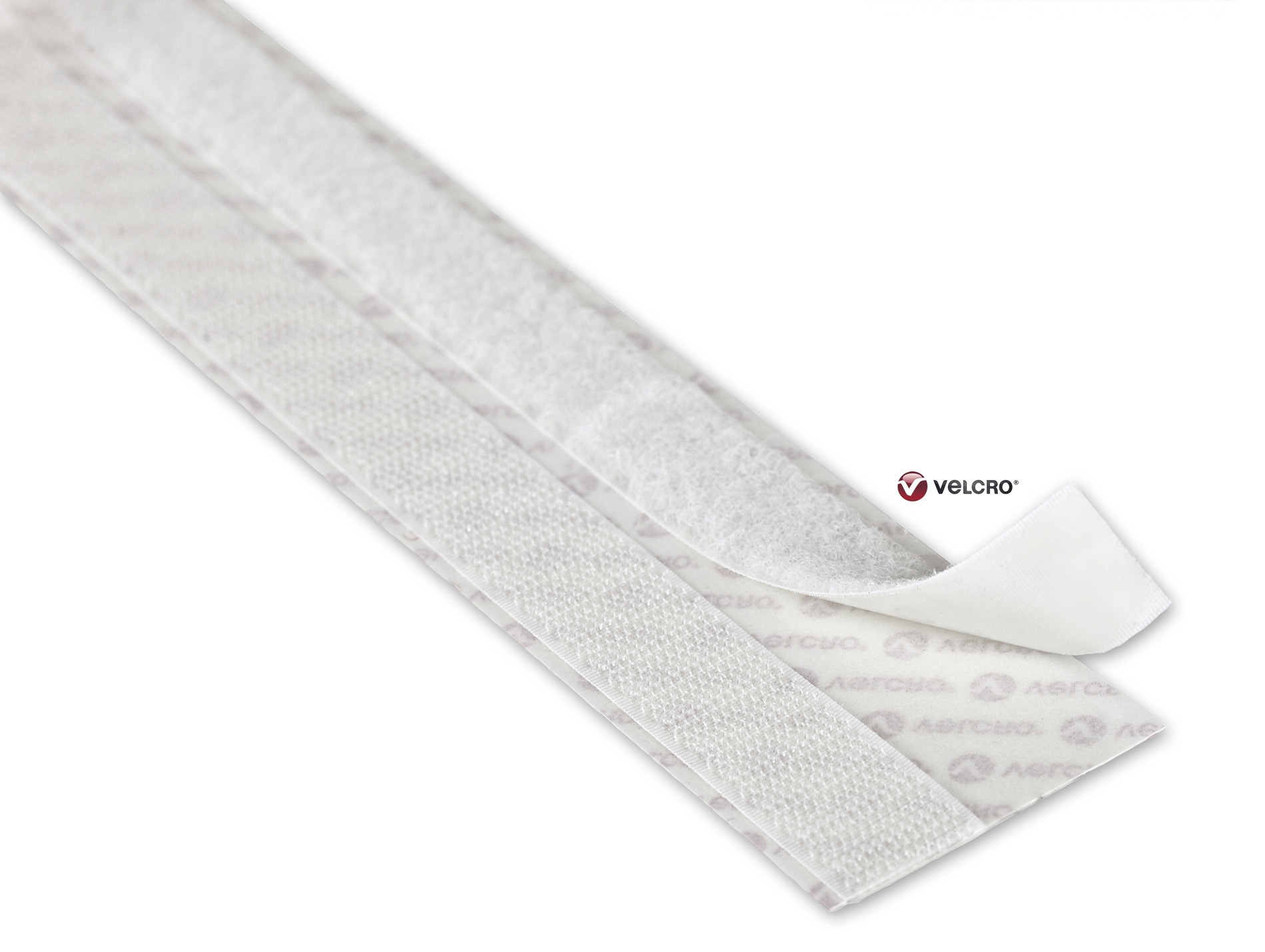 Ruban adhésif velcro standard L.50cm blanc