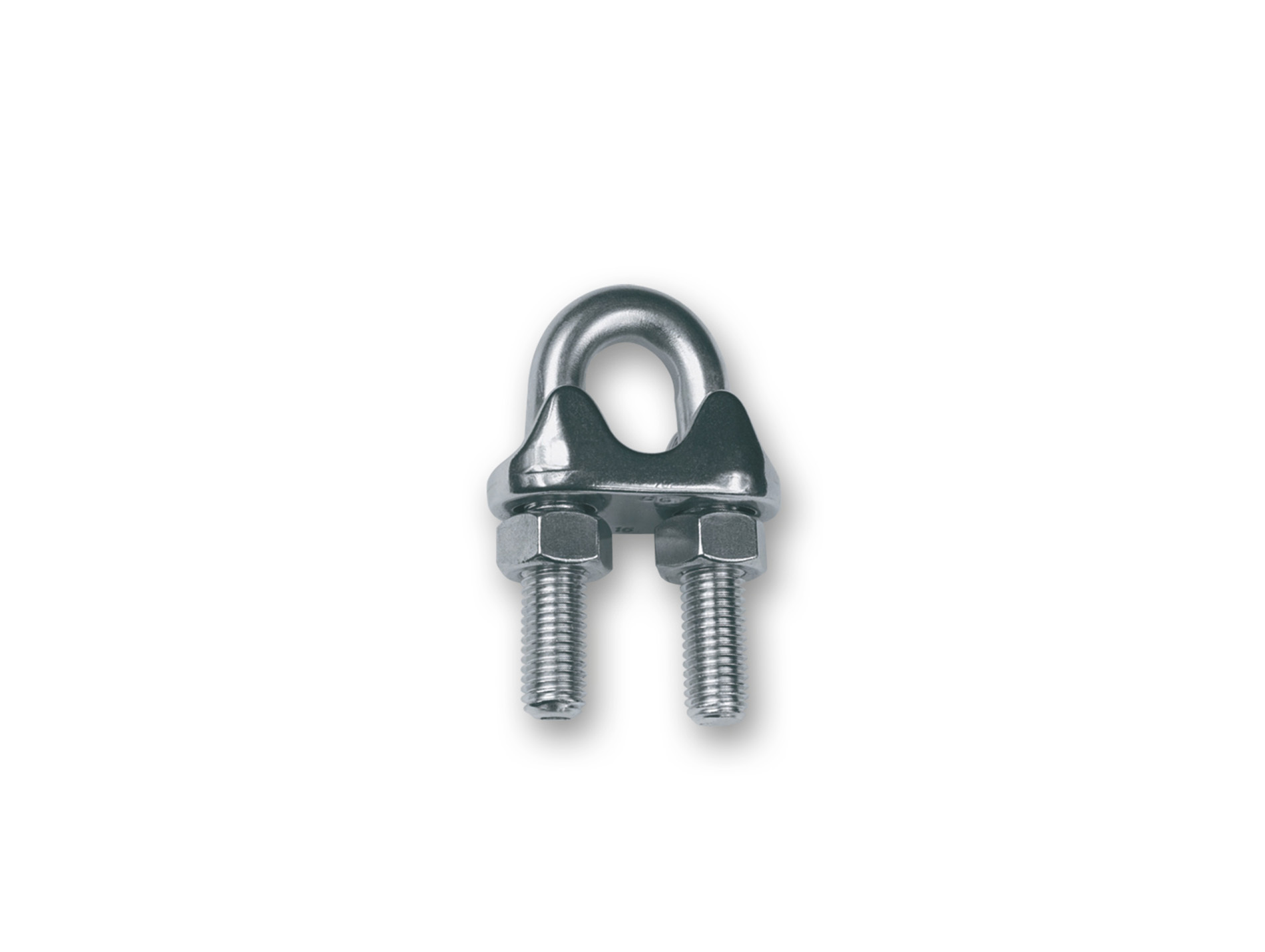 Serre-câble étrier inox pour câbles Ø8mm x12