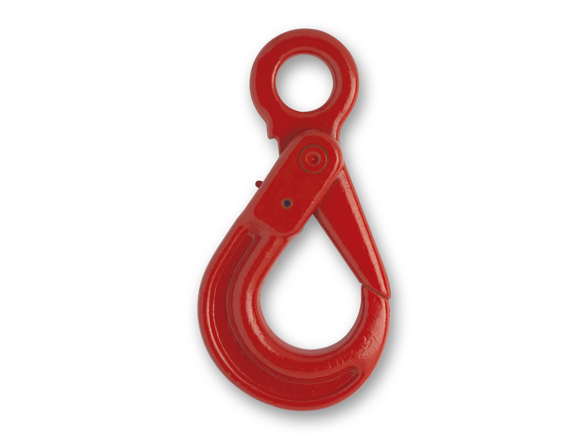 Crochet de sécurité à oeil acier pour chaîne Ø7,8mm