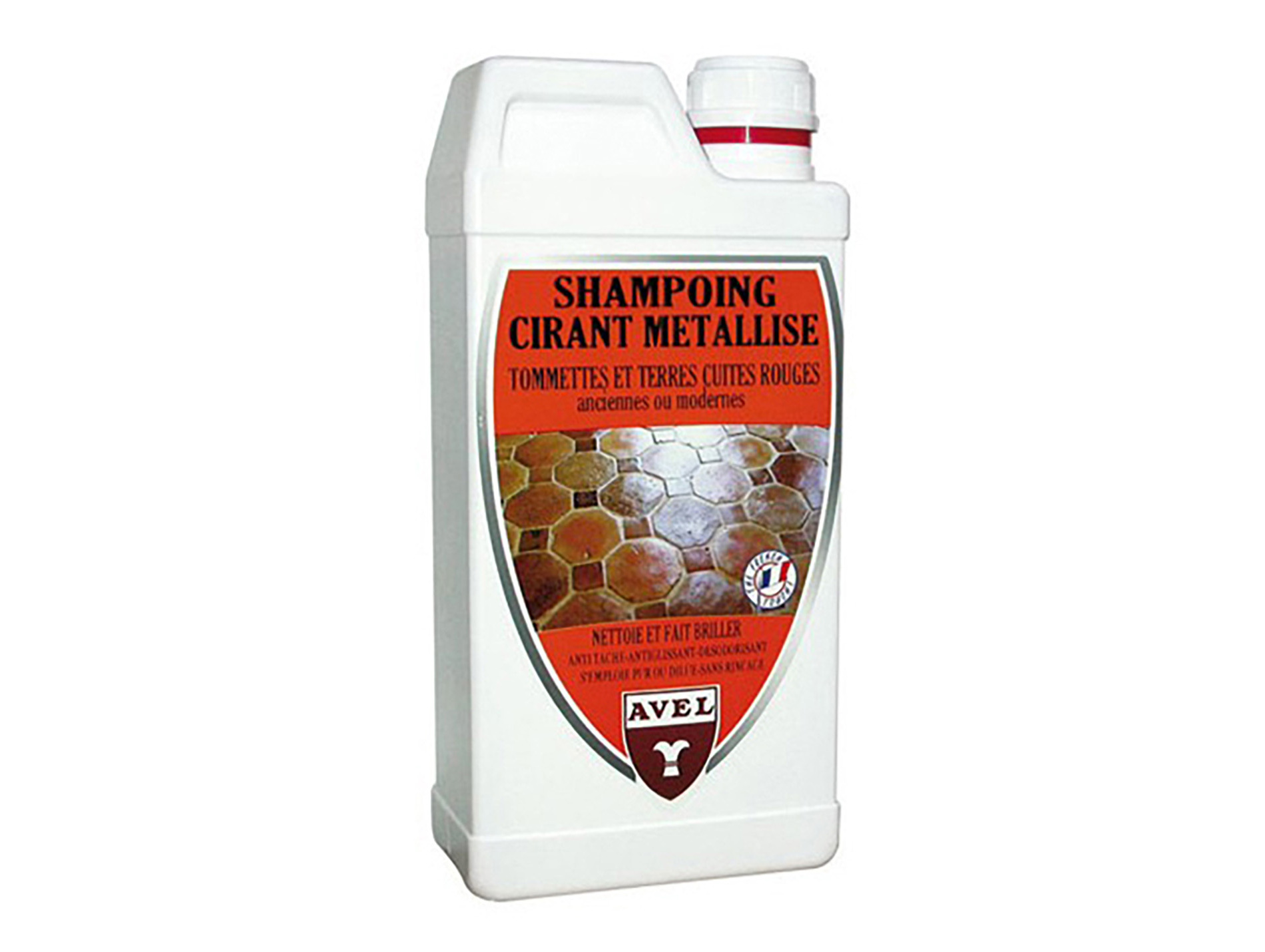 Shampoing cirant pour tomettes & terres cuites rouges AVEL 1L