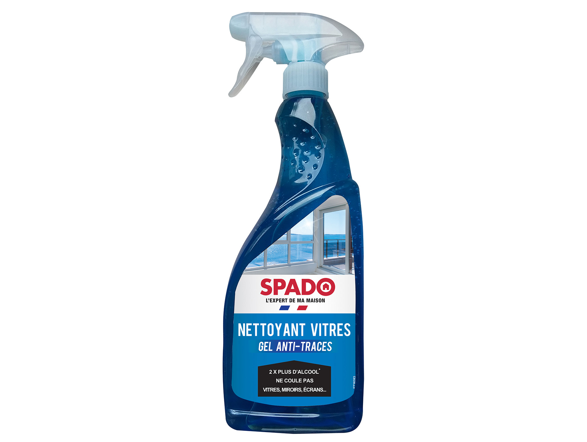 Nettoyant vitres gel anti-traces SPADO 750ml