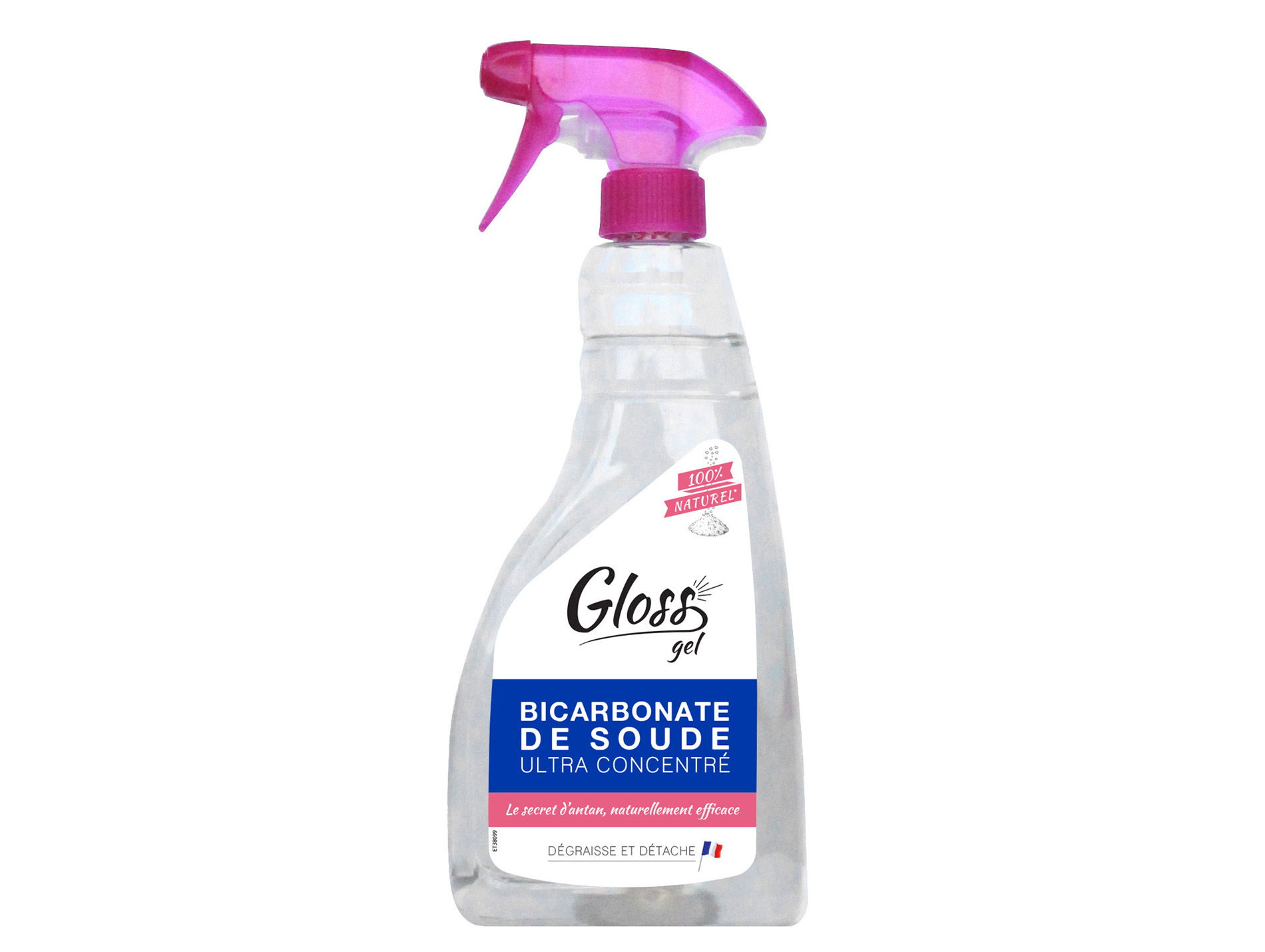 Gel pulvérisateur de bicarbonate de soude GLOSS 750ml