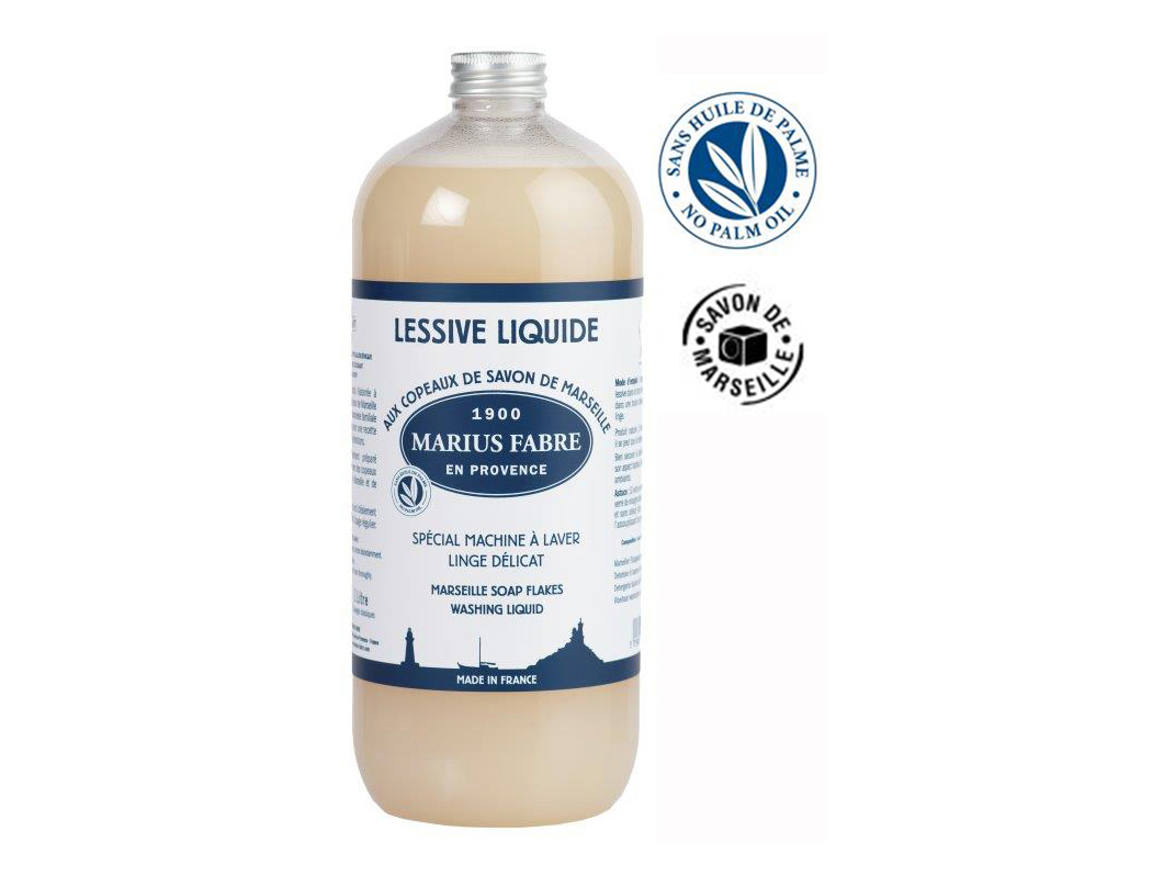 Lessive liquide  copeaux de savon de Marseille 1L