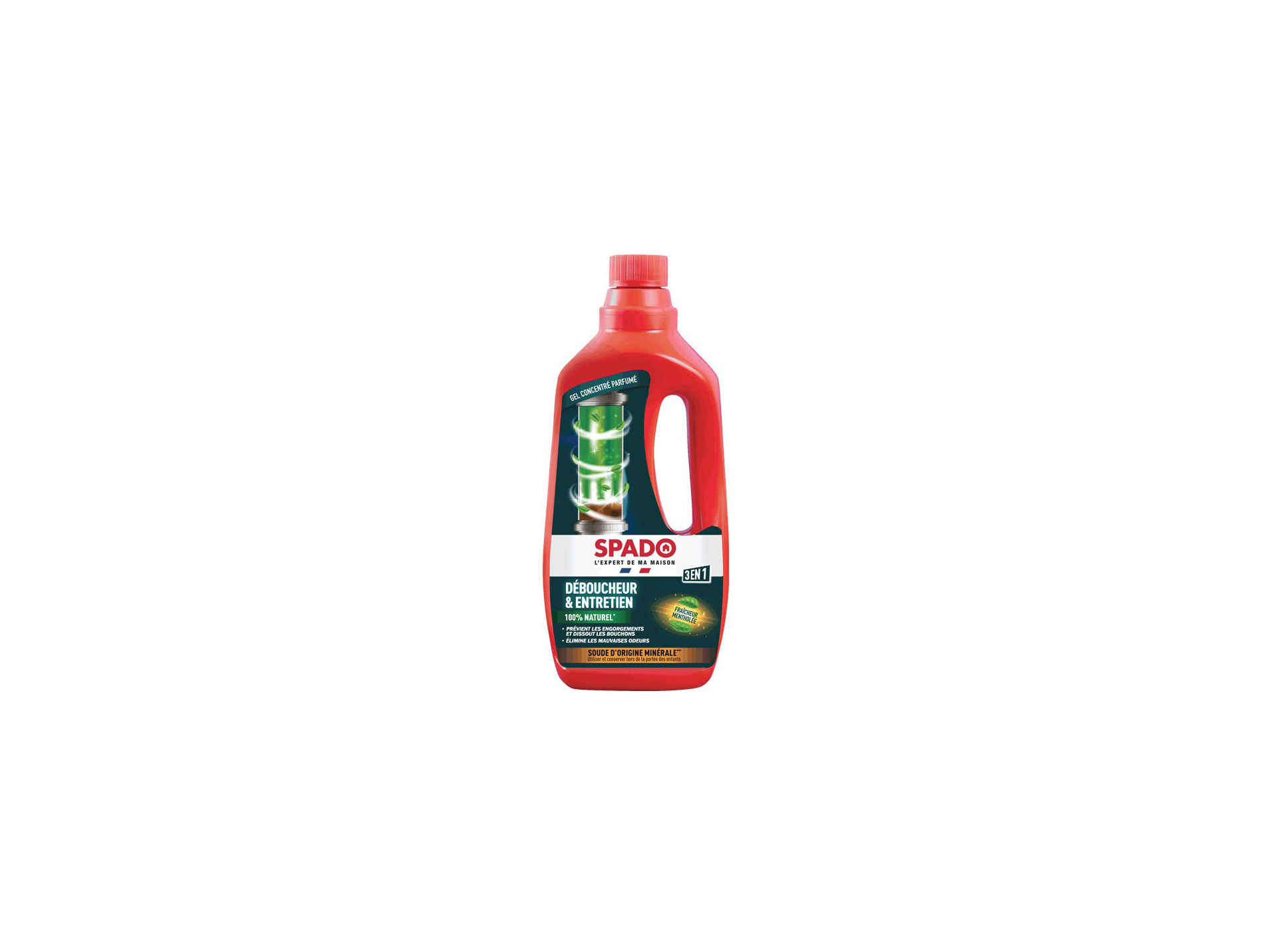 Déboucheur de canalisation gel 3en1 800ml SPADO