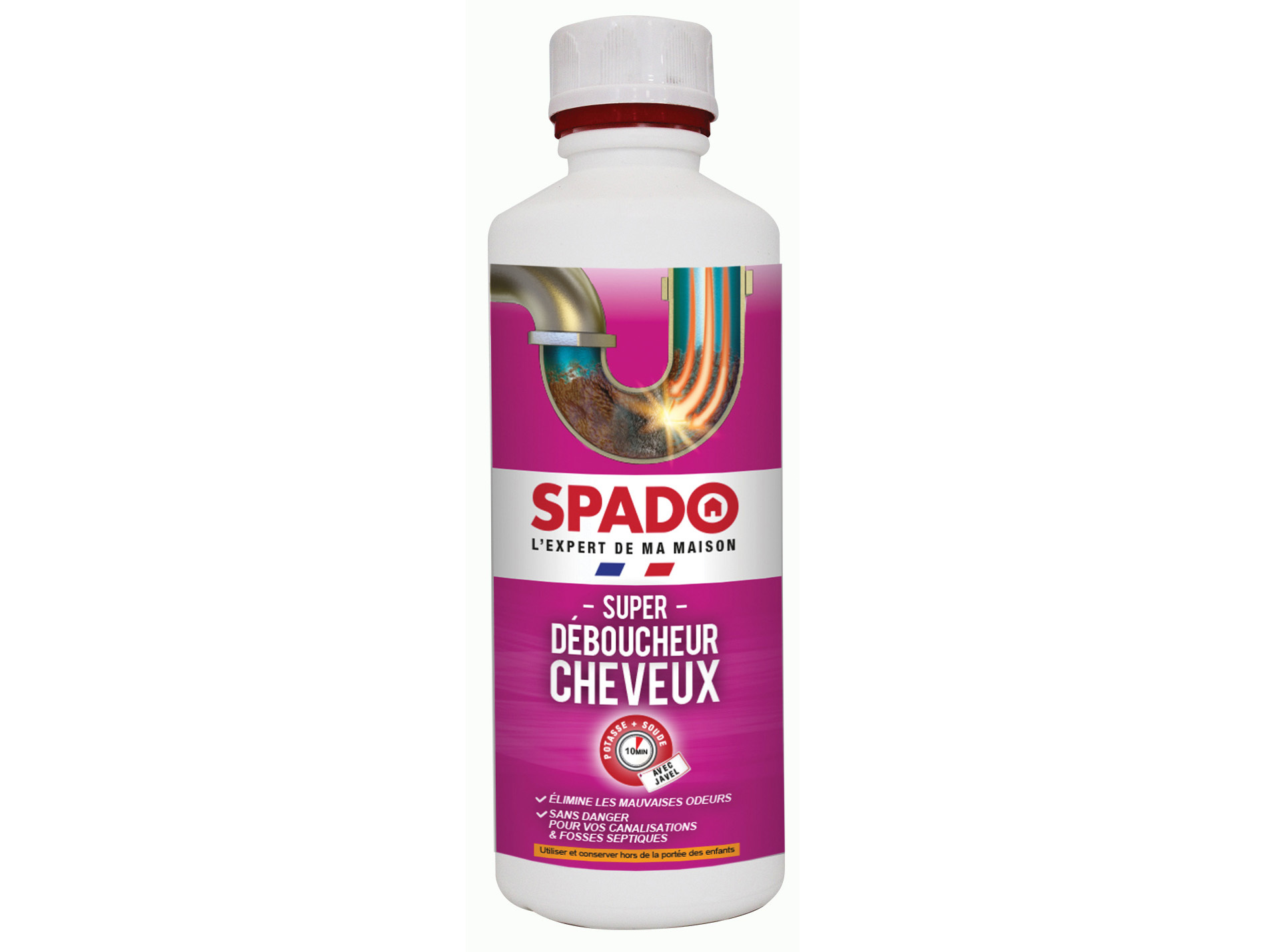 Déboucheur spécial cheveux 500ml SPADO