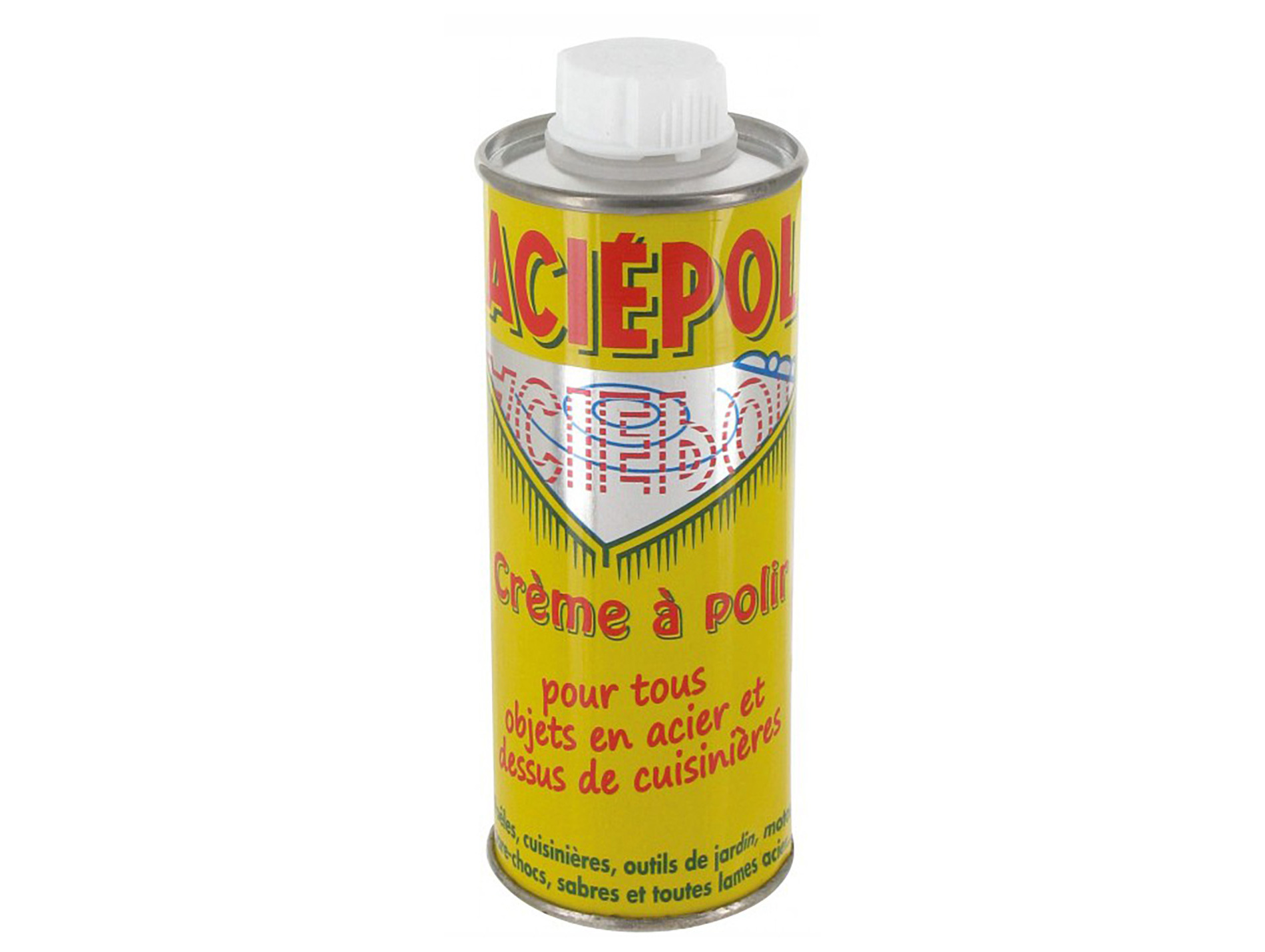 Crème à polir pour tous les objets en acier 250ml