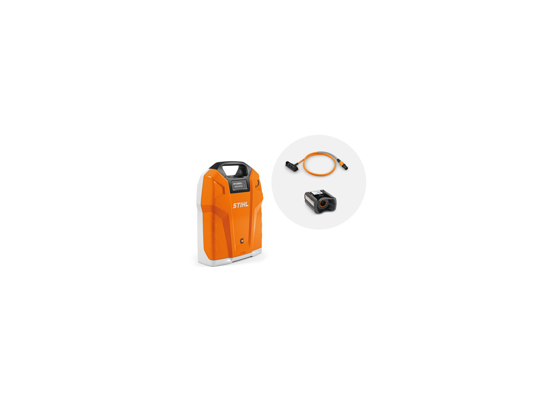 Pack avec câble de connexion adaptateur AP STIHL AR 2000L