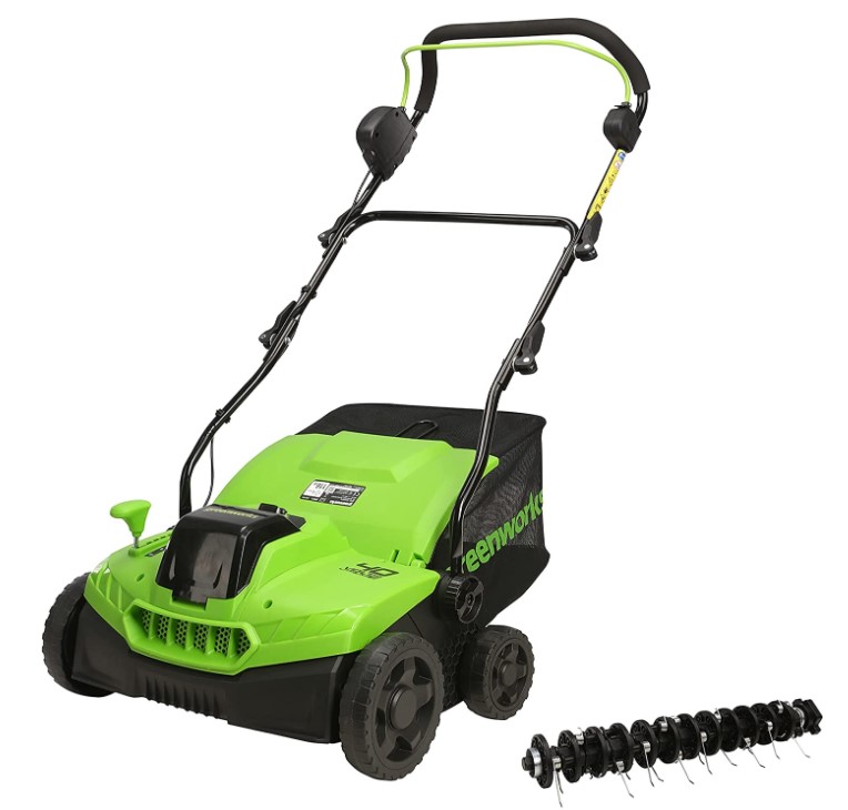 Scarificateur démousseur à batterie GREENWORKS GD40SC36 40V