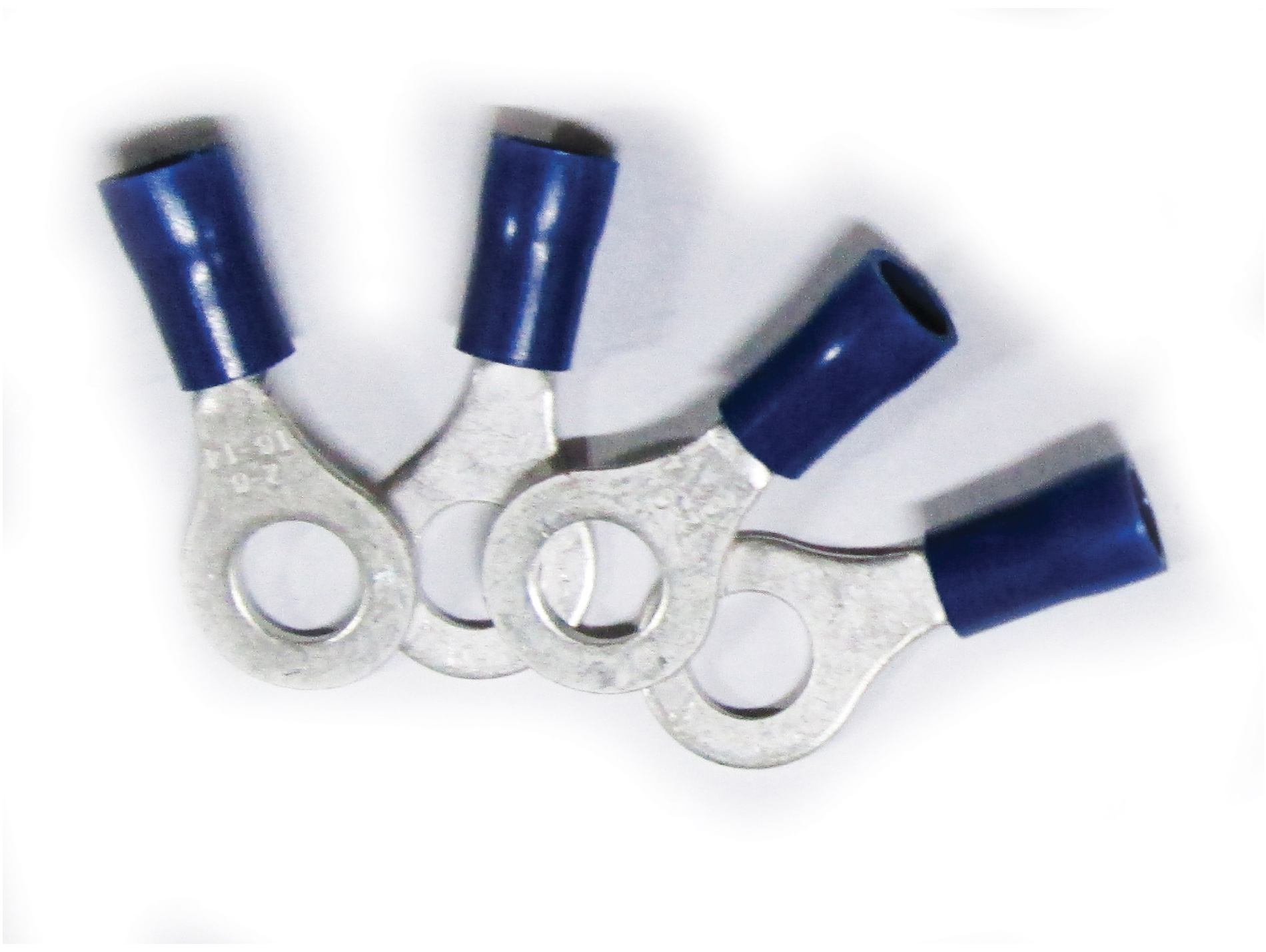 Cosse électrique oeil 6mm bleu x15